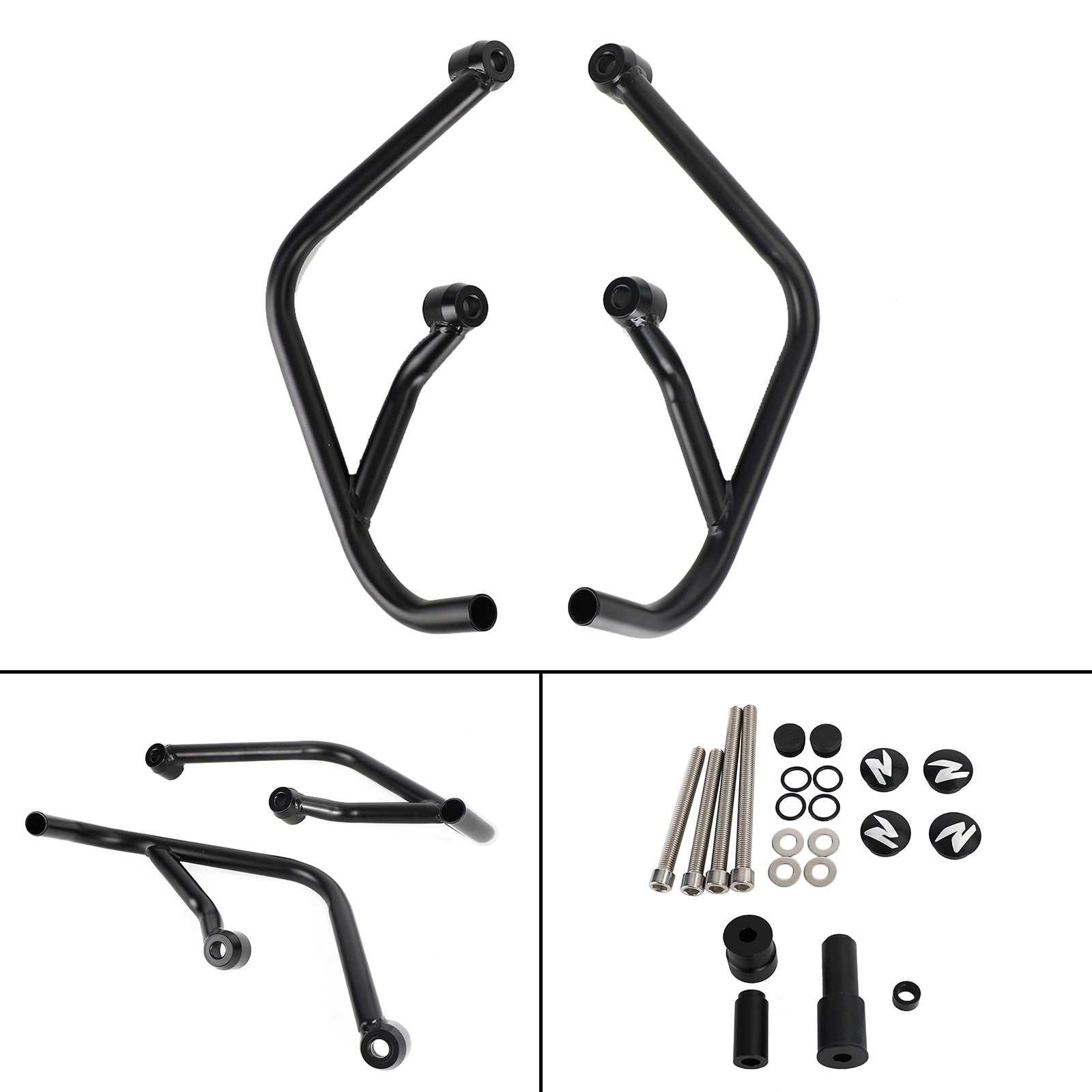 Black Engine Guards Frame Crash Bars Protection Fit For Bmw F900R F900Xr 20-21 Generic