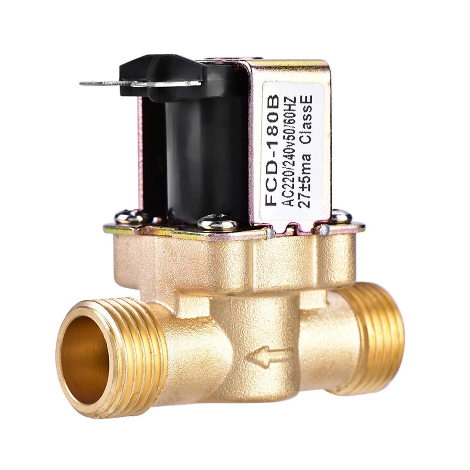 Válvula solenoide eléctrica normalmente cerrada de 1/2 "ac 220V para calentador de agua solar