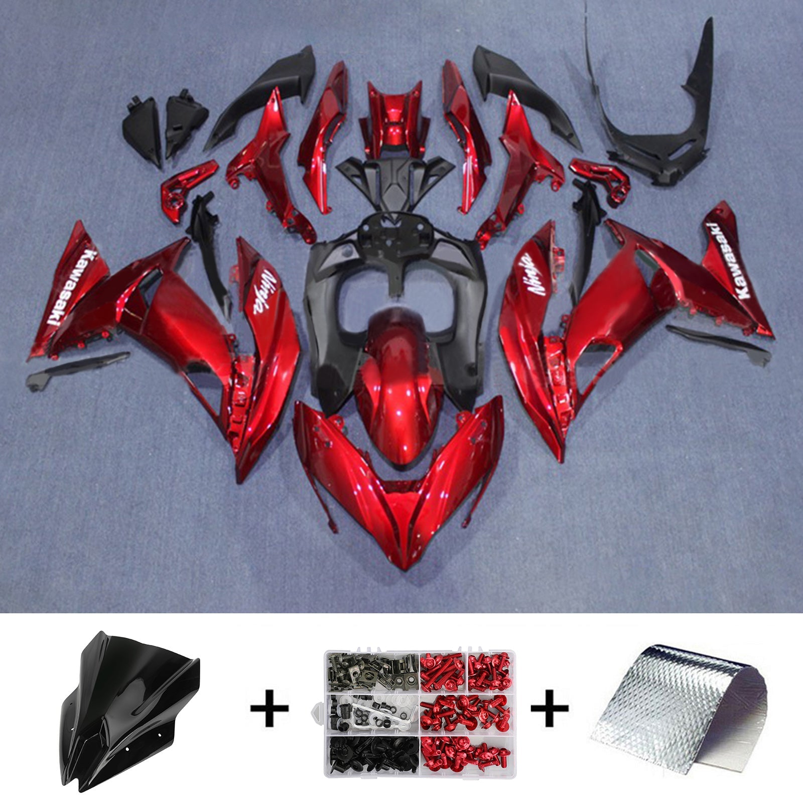 Kawasaki ER6F/Ninja650R 2017-2019 Fairing Kit Bodywork Plastic ABS