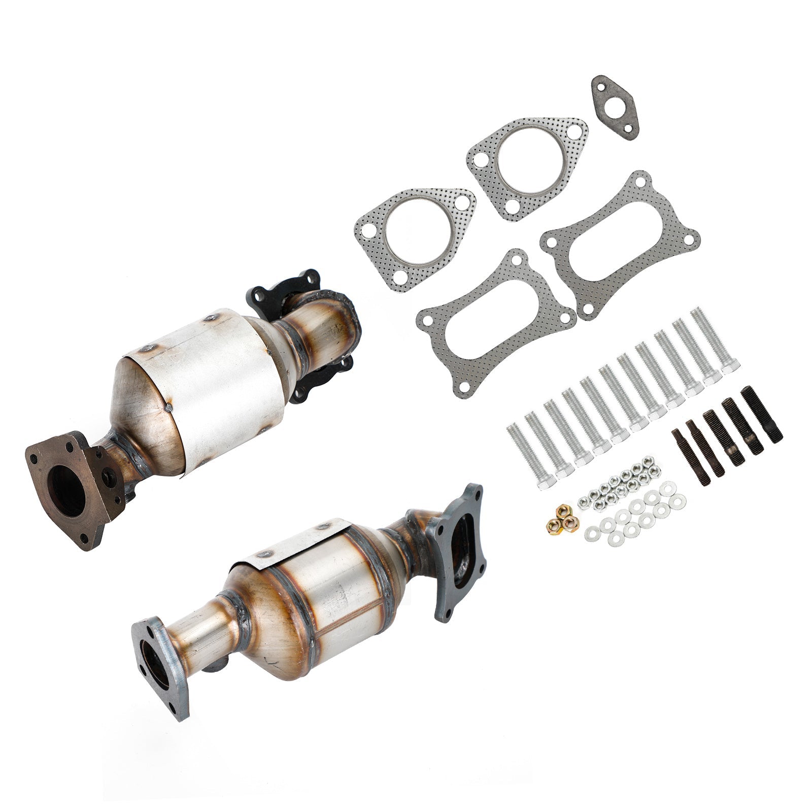 Honda Odyssey 3.5L 2011-2015 Front Left & Right Catalytic Converters Kit Fedex Express