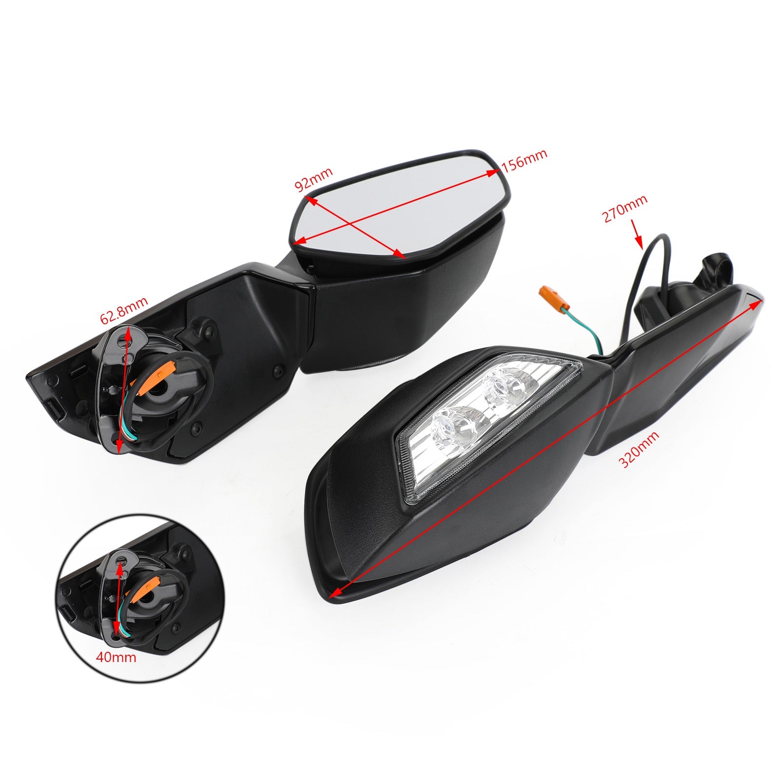 Mirror & Indicator Assy - 56001-0322 56001-0323 For KAWASAKI ZX-10R NI