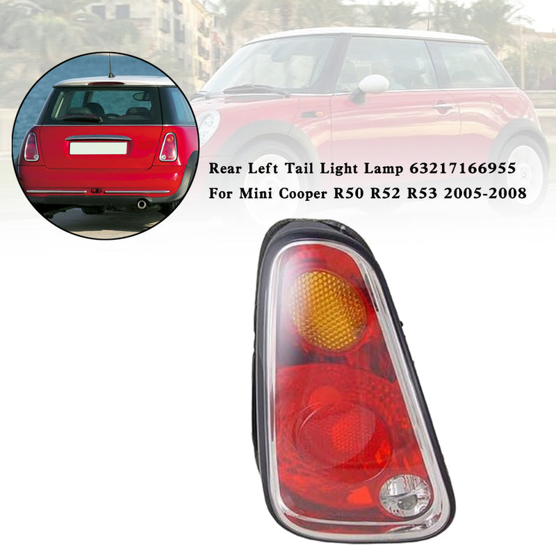 Mini Cooper R50 R52 R53 2005-2008 Lámpara de luz trasera izquierda 63217166955