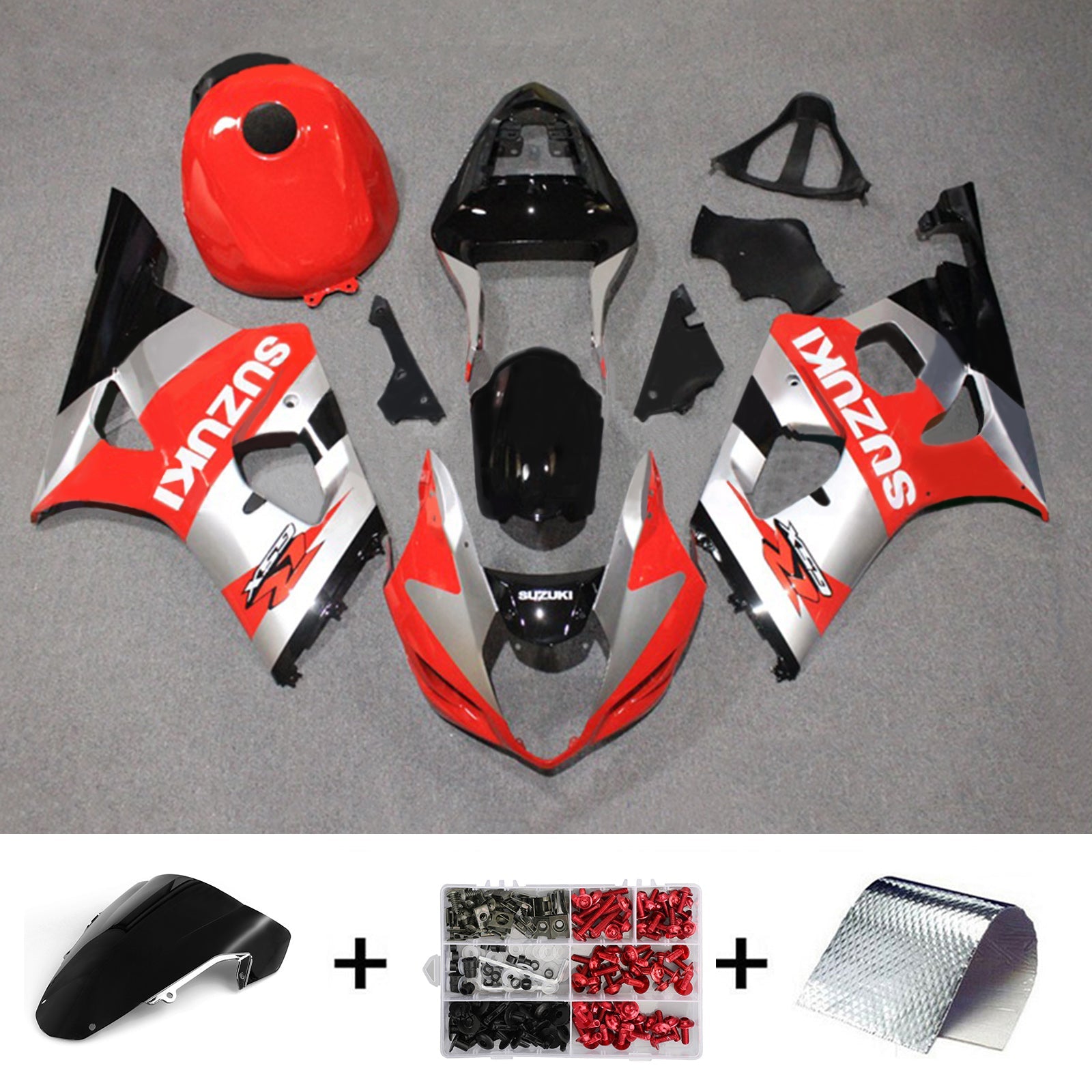 سوزوكي GSXR1000 2003-2004 K3 Fairing Kit هيكل السيارة بلاستيك ABS