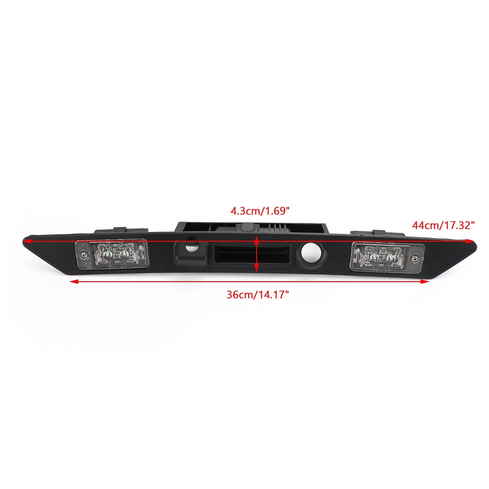 Manija de luces de placa de matrícula de maletero trasero compatible con Audi A8 A8L A5 A3 Rs5 S5 S8 2008-2019 genérico