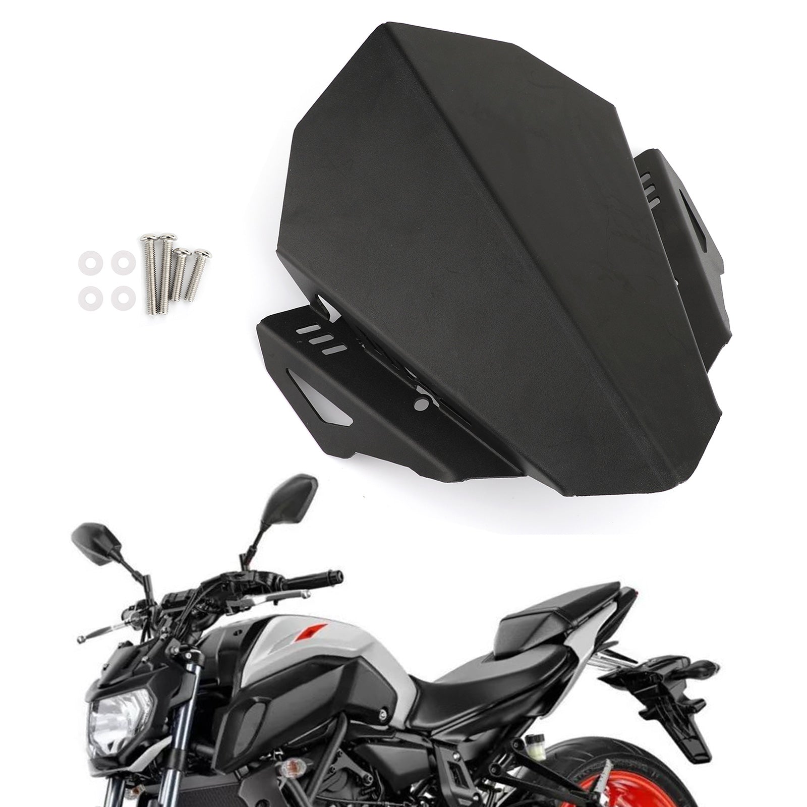 Aluminum Windshield For Yamaha MT-07 2018 2019 Windscreen MT07 CNC Deflector Generic