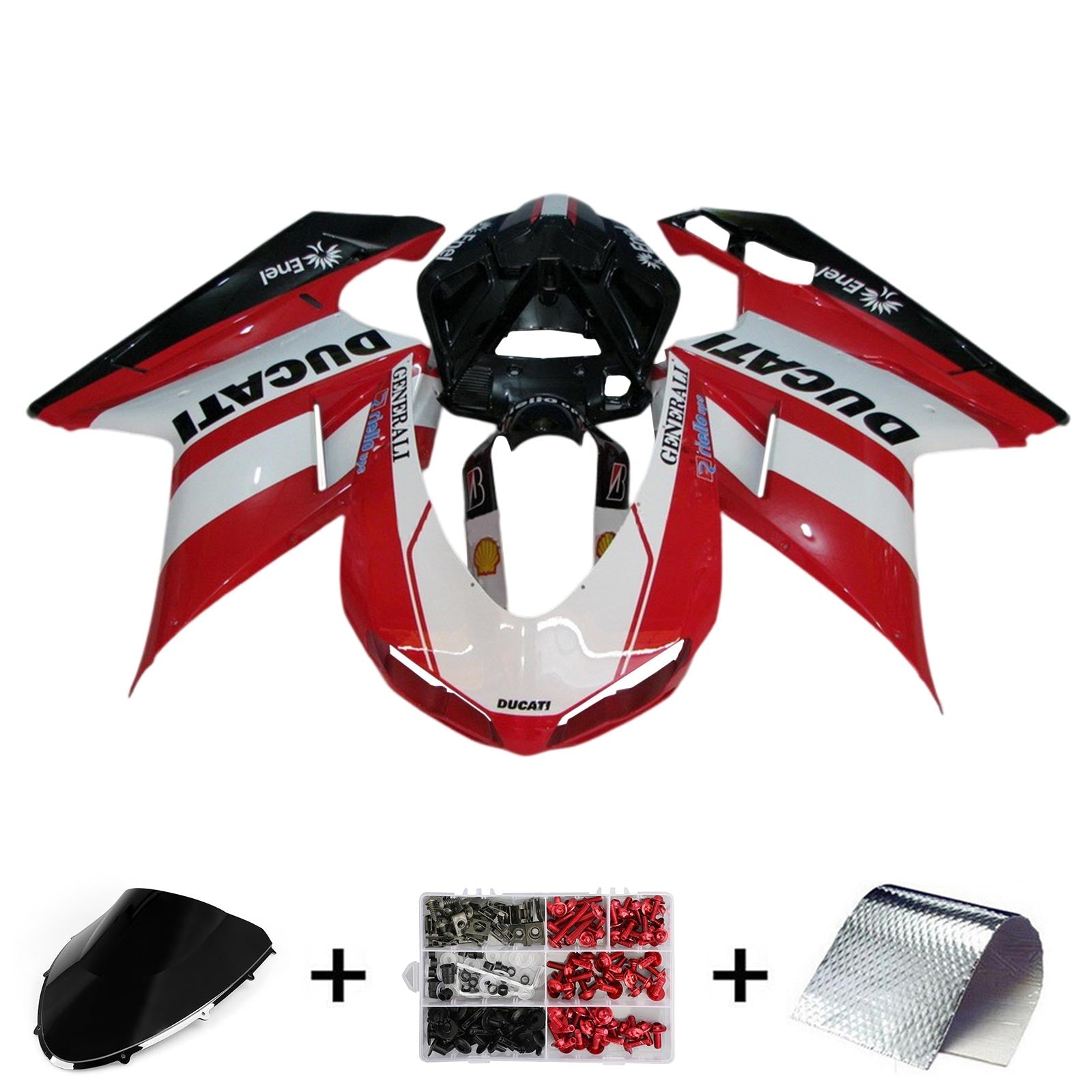 Ducati 1098 1198 848 2007-2011 Kit Carenado Carrocería ABS