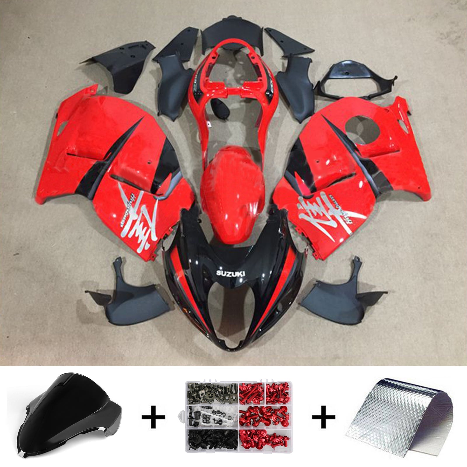 Suzuki Hayabusa GSX1300R 1999-2007 Fairing Kit Bodywork Plastic ABS