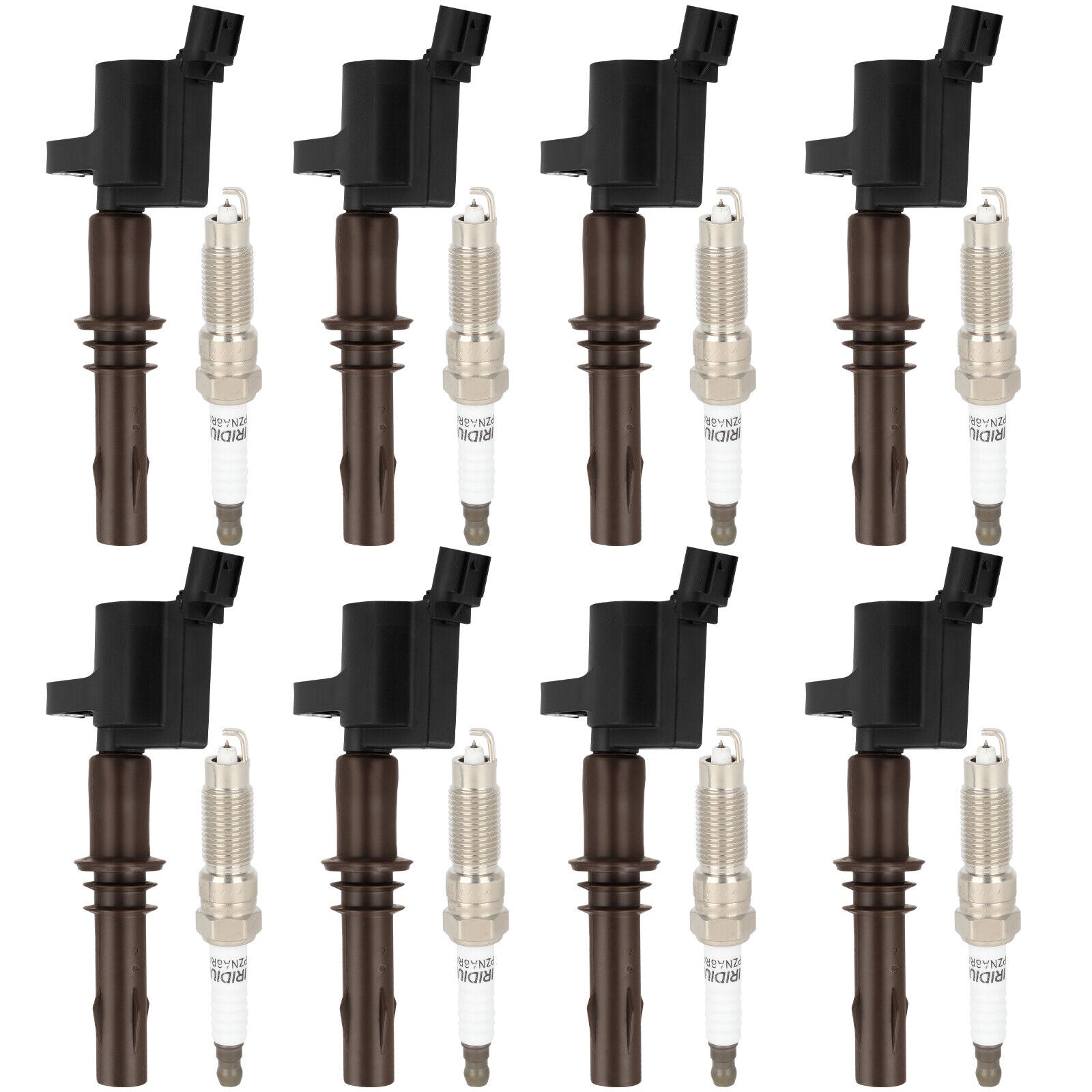 2009-2010 Ford F-150 Mercury Mountaineer V8 4.6L 8pcs Ignition Coils +Spark Plugs DG521 SP509 Fedex Express