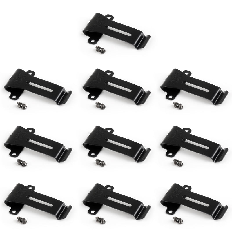 10x Metal Belt Clip For Kenwood TK-208 TK-308 TH-22AT TH-42AT BF-888S/666s/777S
