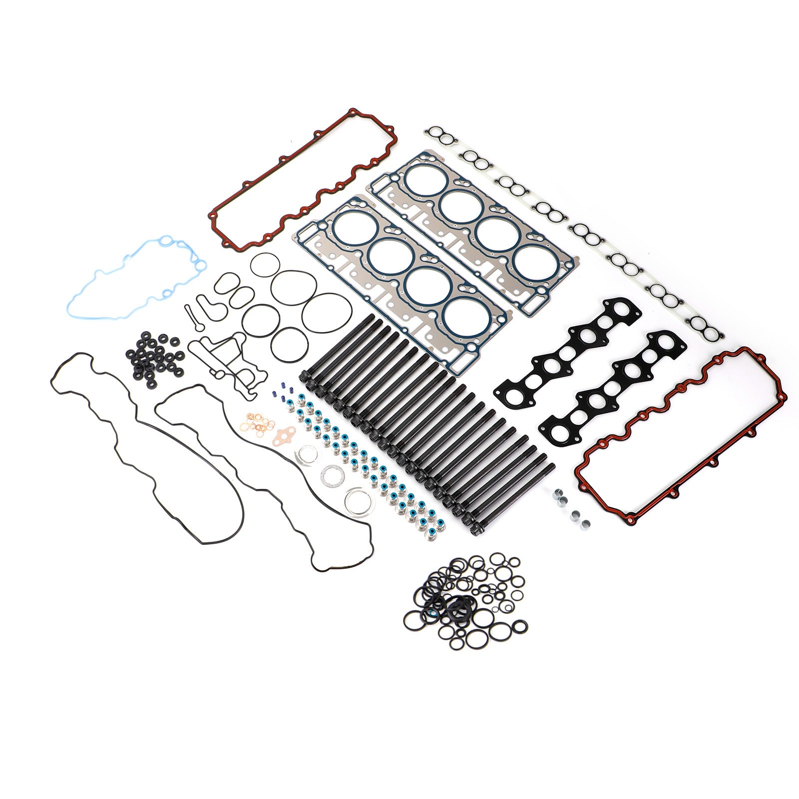 18mm Cylinder Head Stud Kit&Head Gasket For Ford 6.0L V8 Diesel 2003-2007