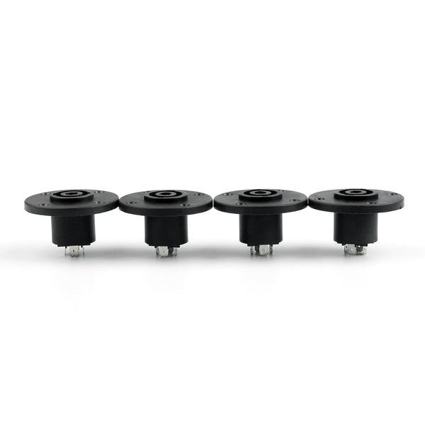 4 adaptadores de cable de audio compatibles con conector hembra Speakon de 4 pines.