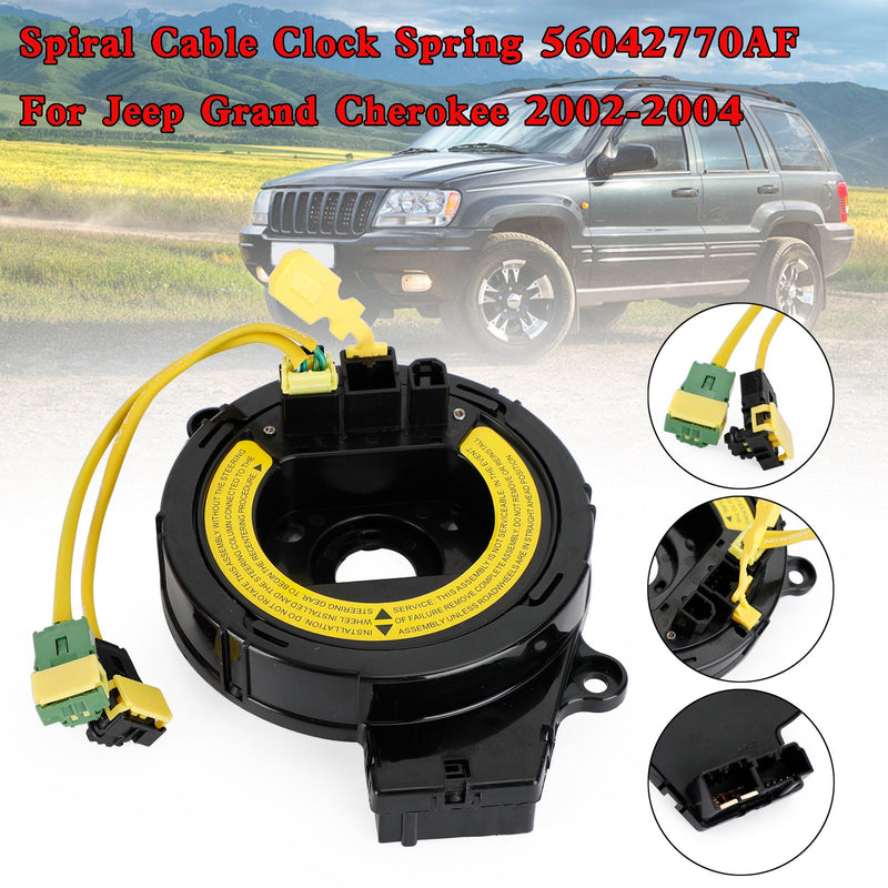 Spiral Cable Clock Spring 56042770AF For Jeep Grand Cherokee 2002-2004 Generic