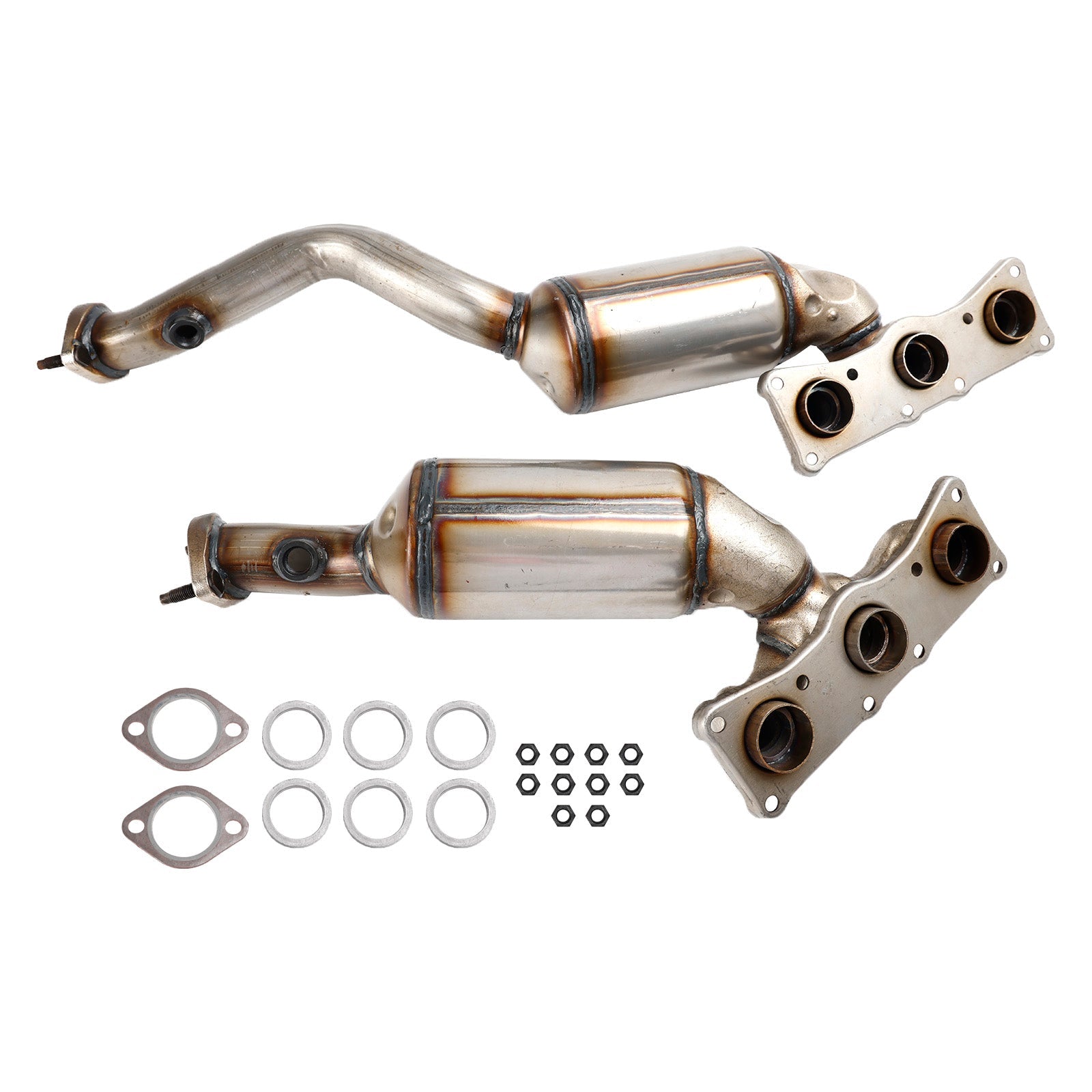 Pair Manifold Catalytic Converter 10H22-134 10H22-135 For BMW 328i 2007-2012