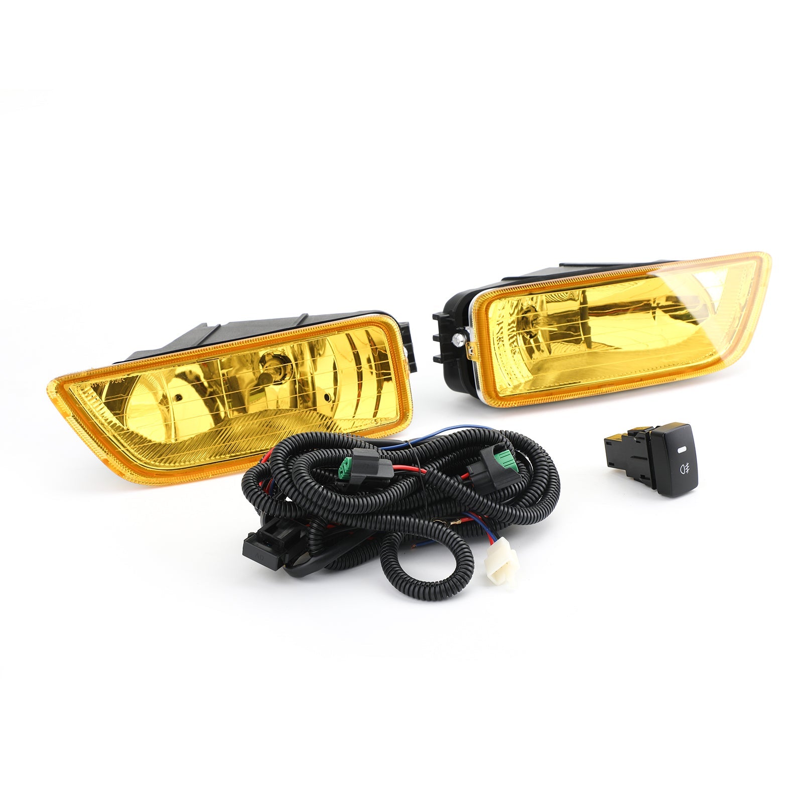 Yellow Lens Fog Lights + Switch For 2003-2007 Honda Accord / 2004-2008 Acura TL Generic