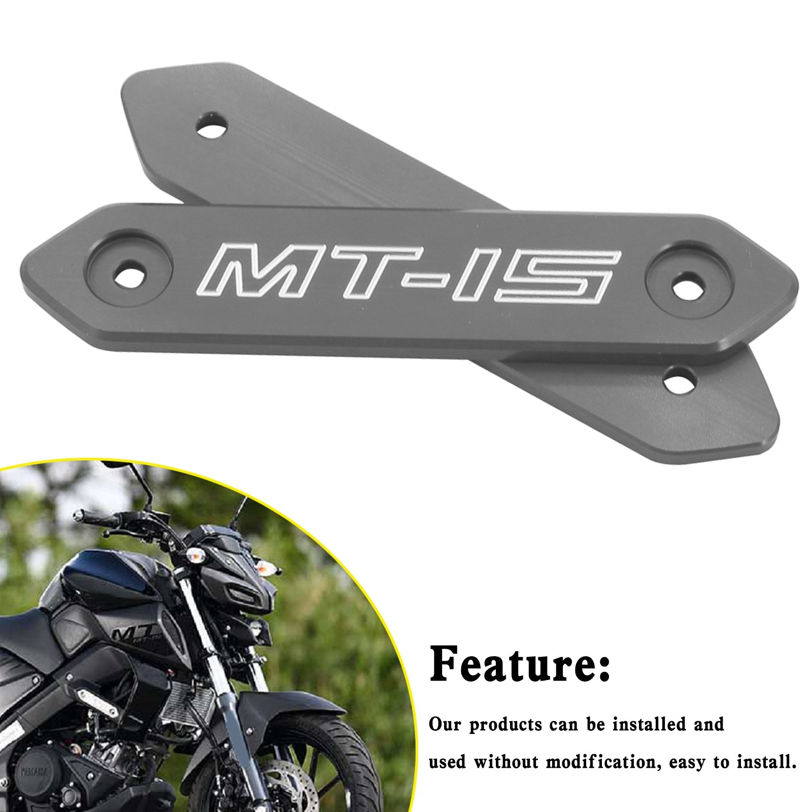 Aluminum Alloy Accessories Body Cover For Yamaha MT 15 MT-15 MT15 2018-2020 Generic