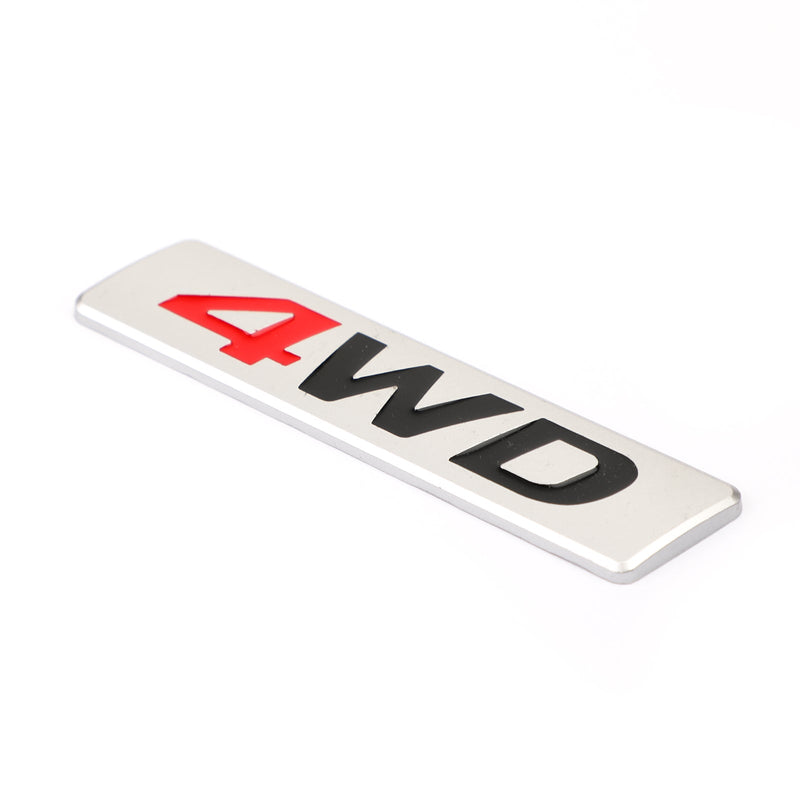 Nuevo Metal 4WD Emblem Car Fender Trunk Tailgate Badge Calcomanías Etiqueta 4WD 4X4 SUV Genérico