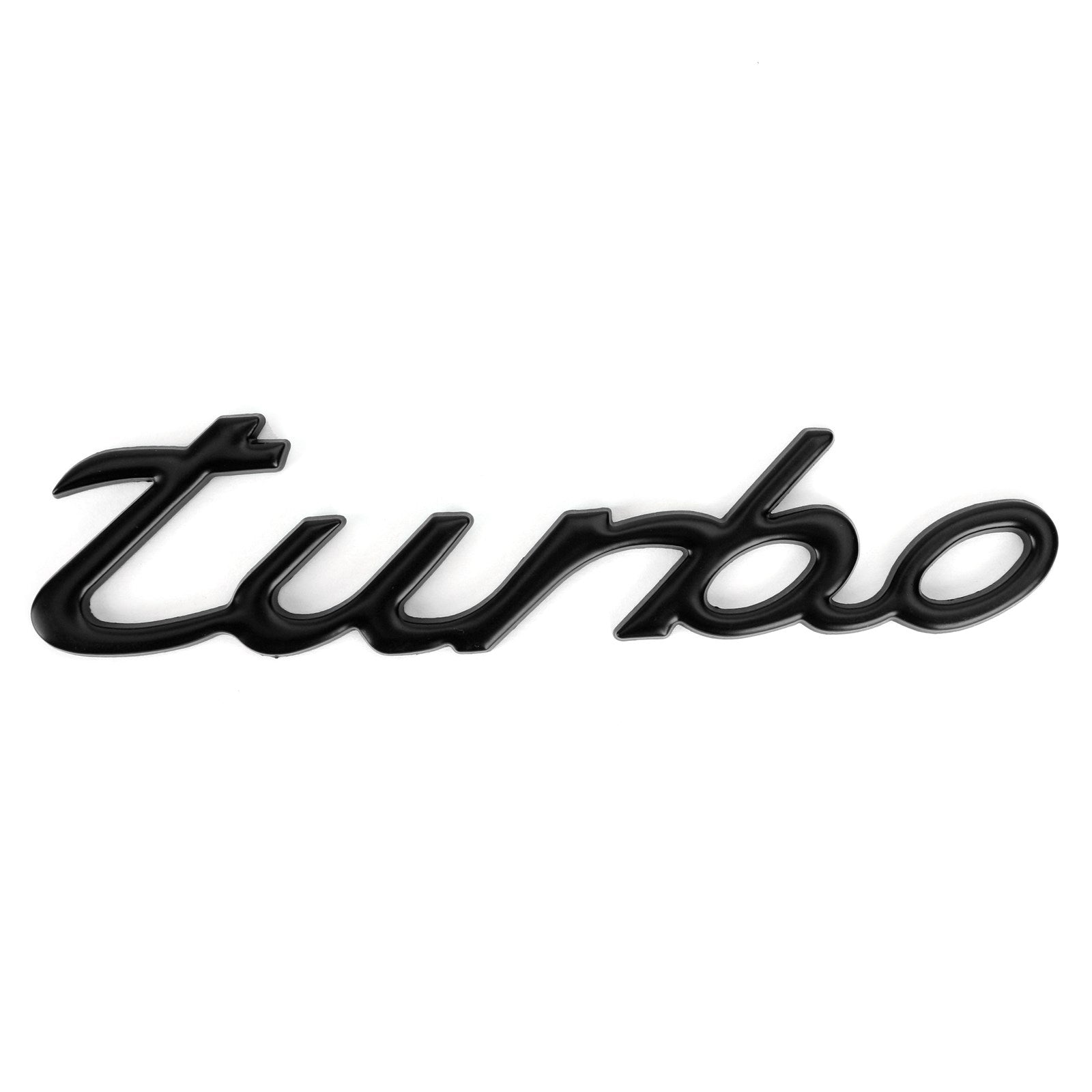 3D Car Sticker Plating Metal Turbo Logo Emblem Badge Decal Black Generic