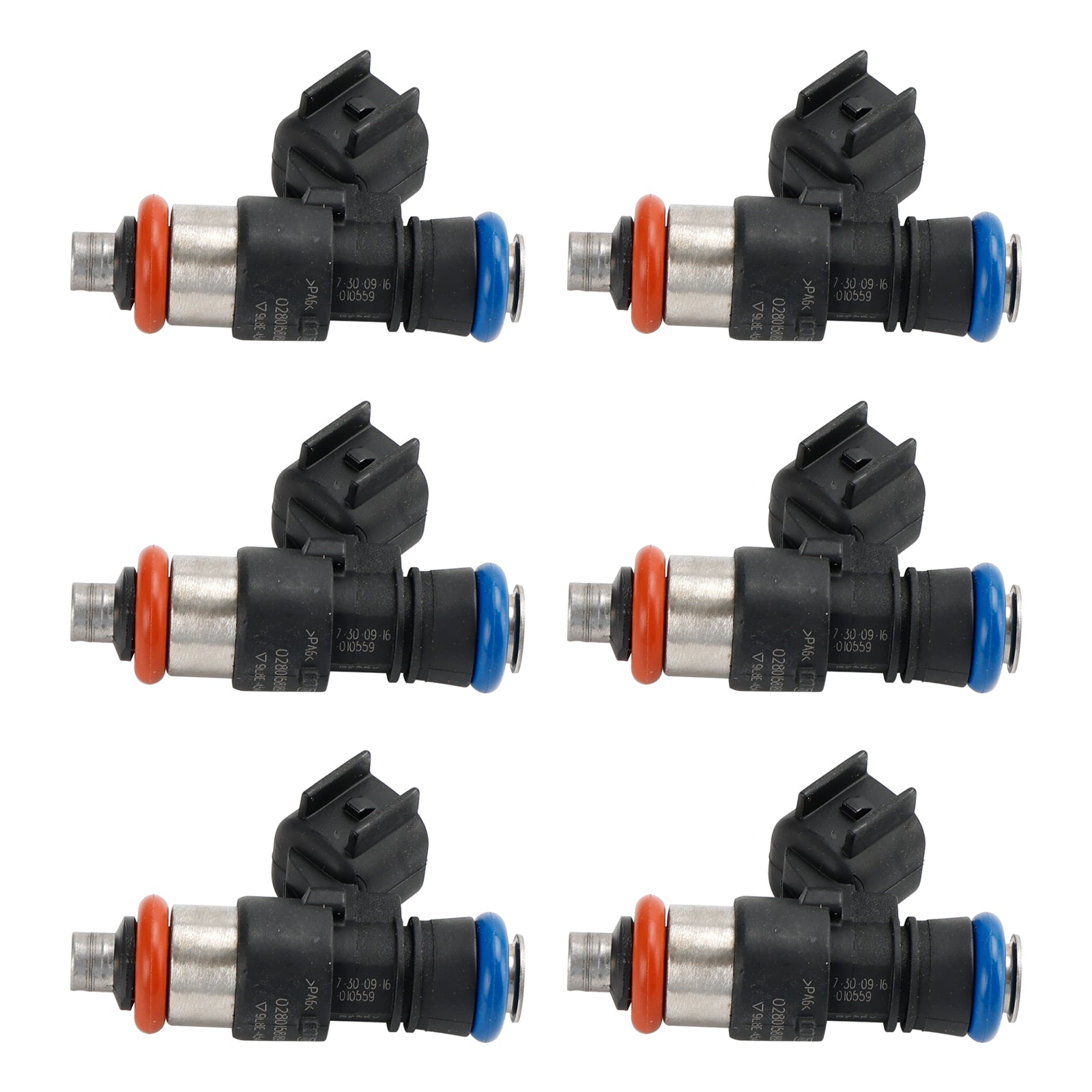 6PCS Fuel Injector 0280158189 Fit Ford Escape Fusion Fit Mazda 3.0L V6