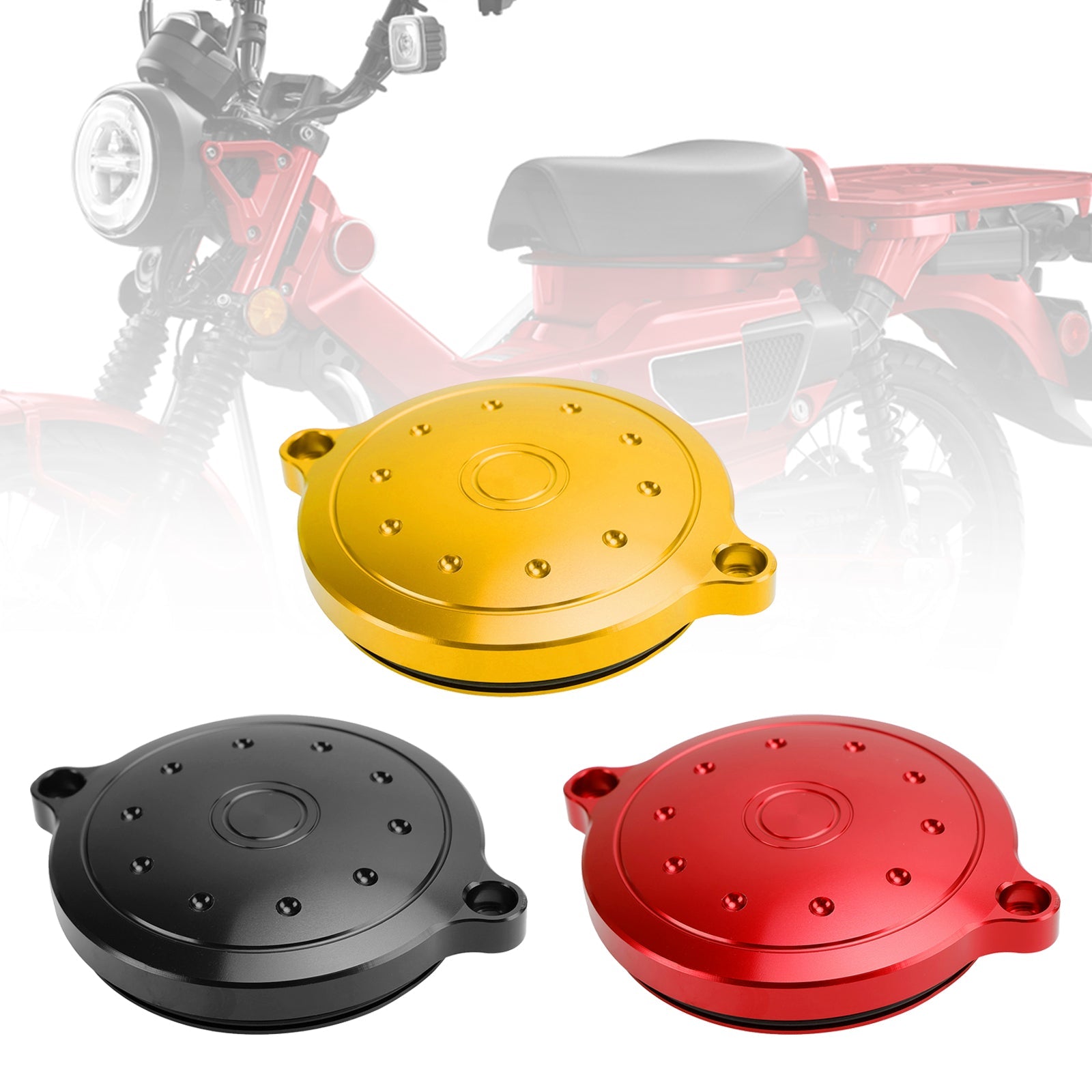 Tapa Lateral Culata Para Honda C/Ct125 Cub110 Trail Grom Msx Monkey Cub Rojo