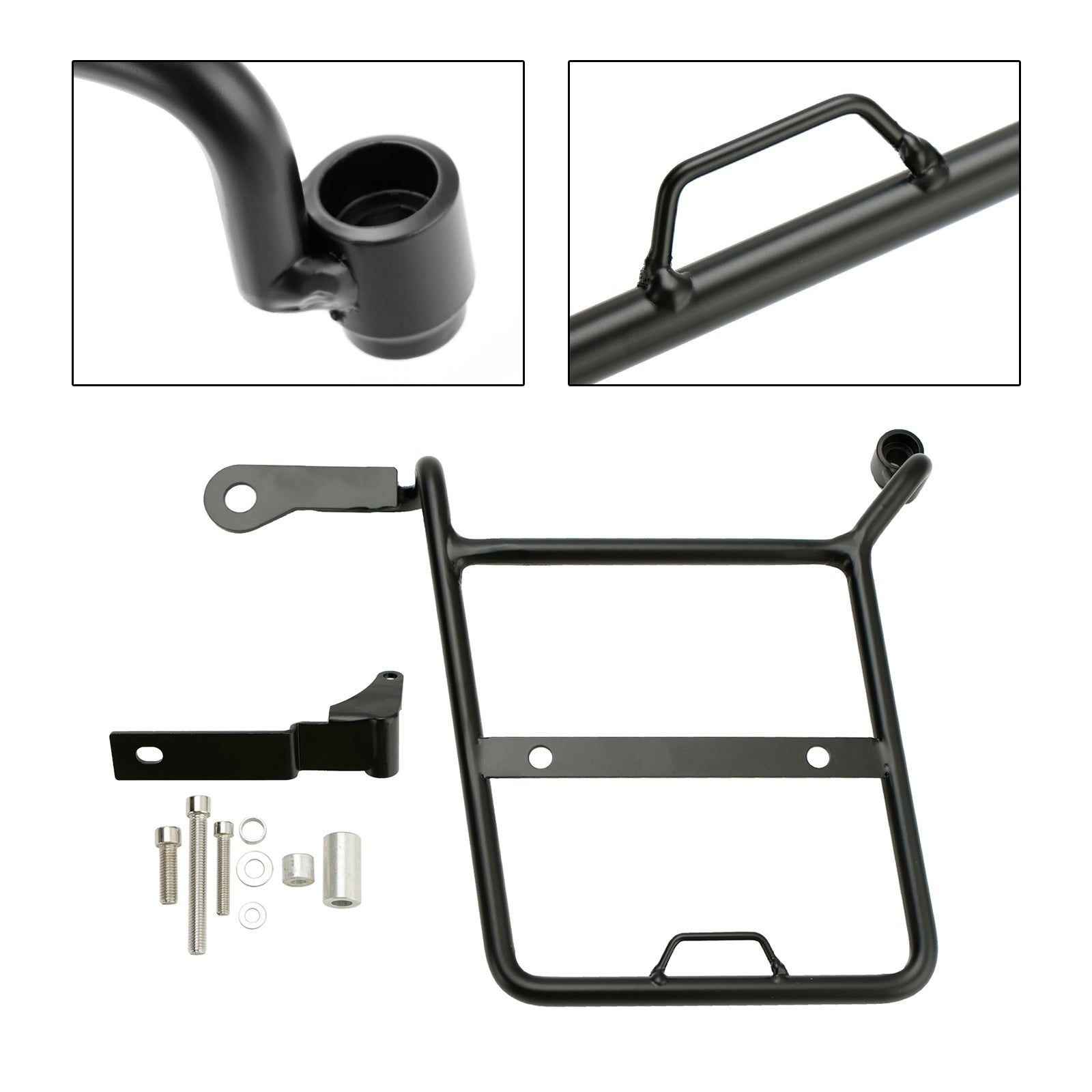 Honda CROSS CUB SUPER CUB Side Saddle Bag Mounting Bracket Black