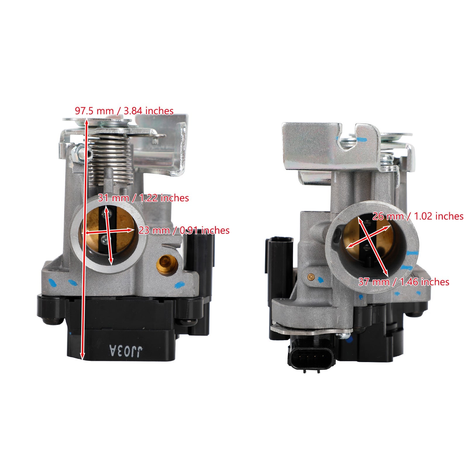 هوندا انقر 110CC 16400-Kvb-T01 16400-KVB-T02 تجميع جسم الخانق