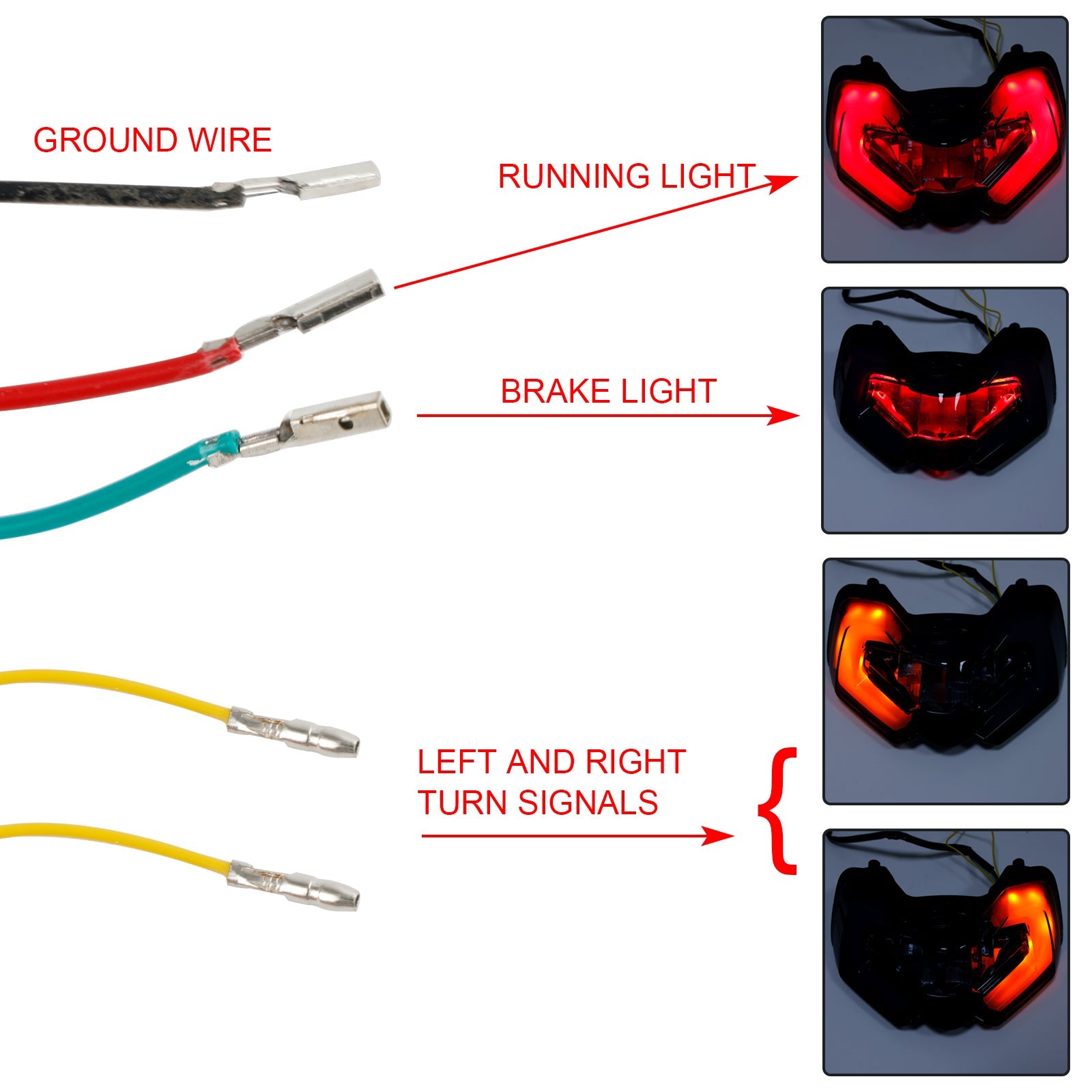 Tail Light Integrated Turn Signals For DUCATI Multistrada V4S V4 110 2021-2023