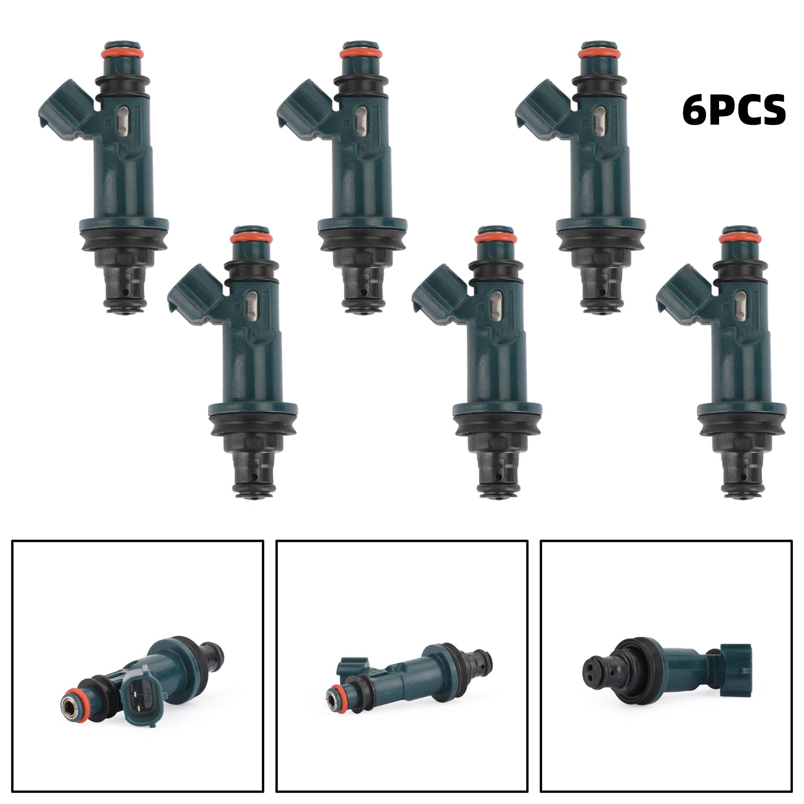 6 inyectores de combustible para 01-03 Highlander Toyota 99-03 RX300 Lexus 23250-20020 genérico