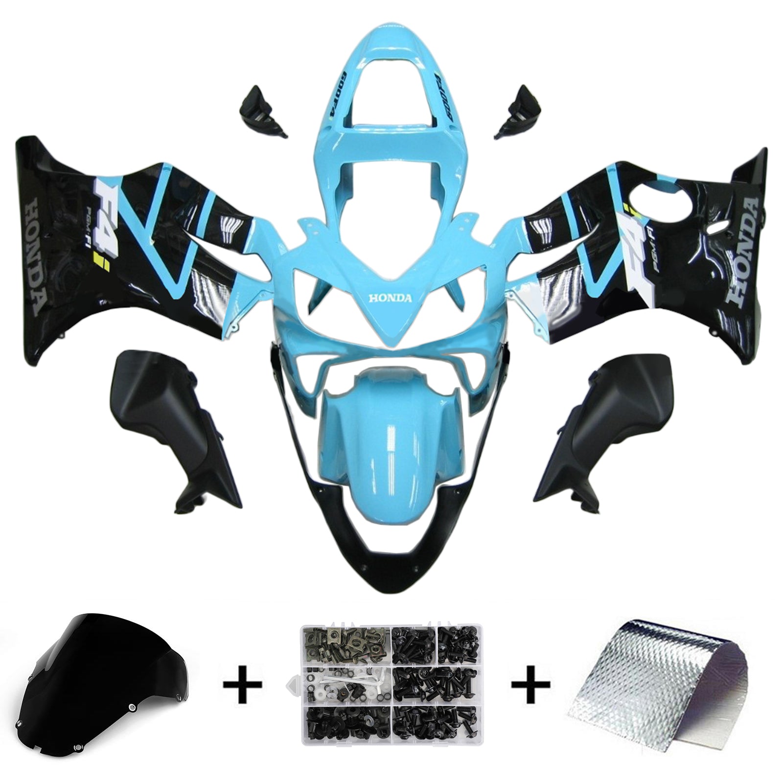 Honda CBR600 F4i 2001-2003 Kit Carenado Carrocería Plástico ABS