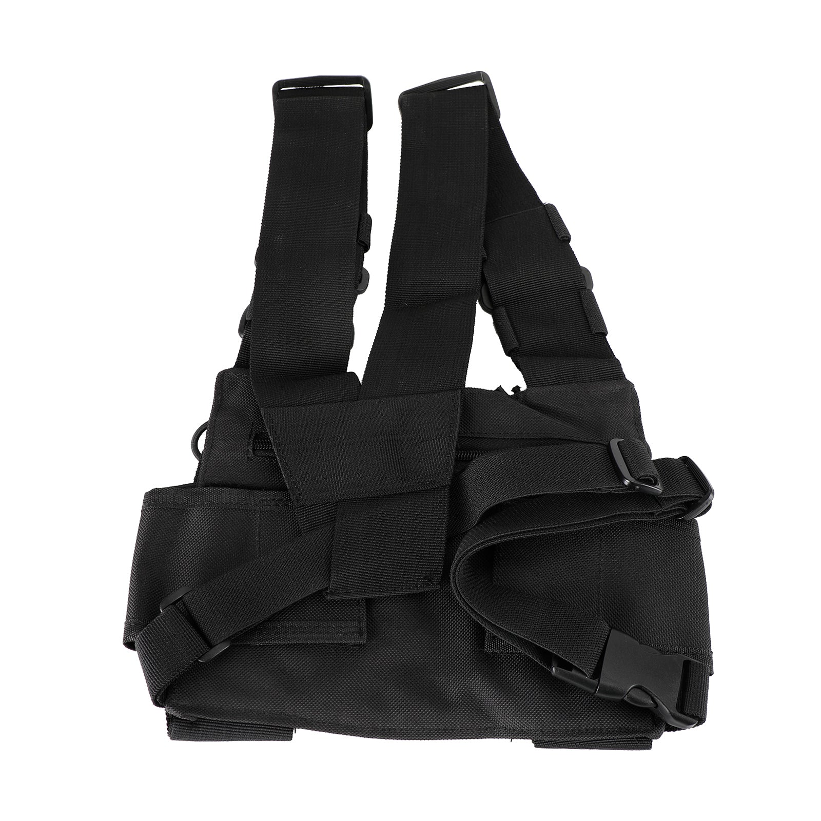 New Tactical Bilateral Chest Harness Bag for Field Operations Radio Universal