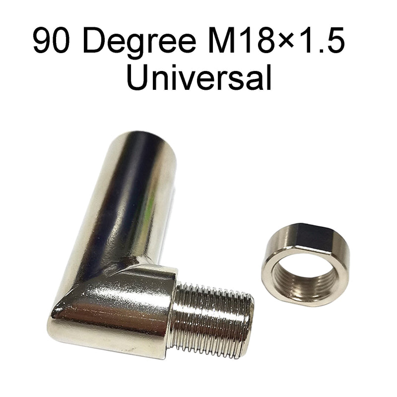 M18X1.5 O2 Oxygen Spacer Sensor Angled Extender 90 Degree 02 Bung Extension Generic