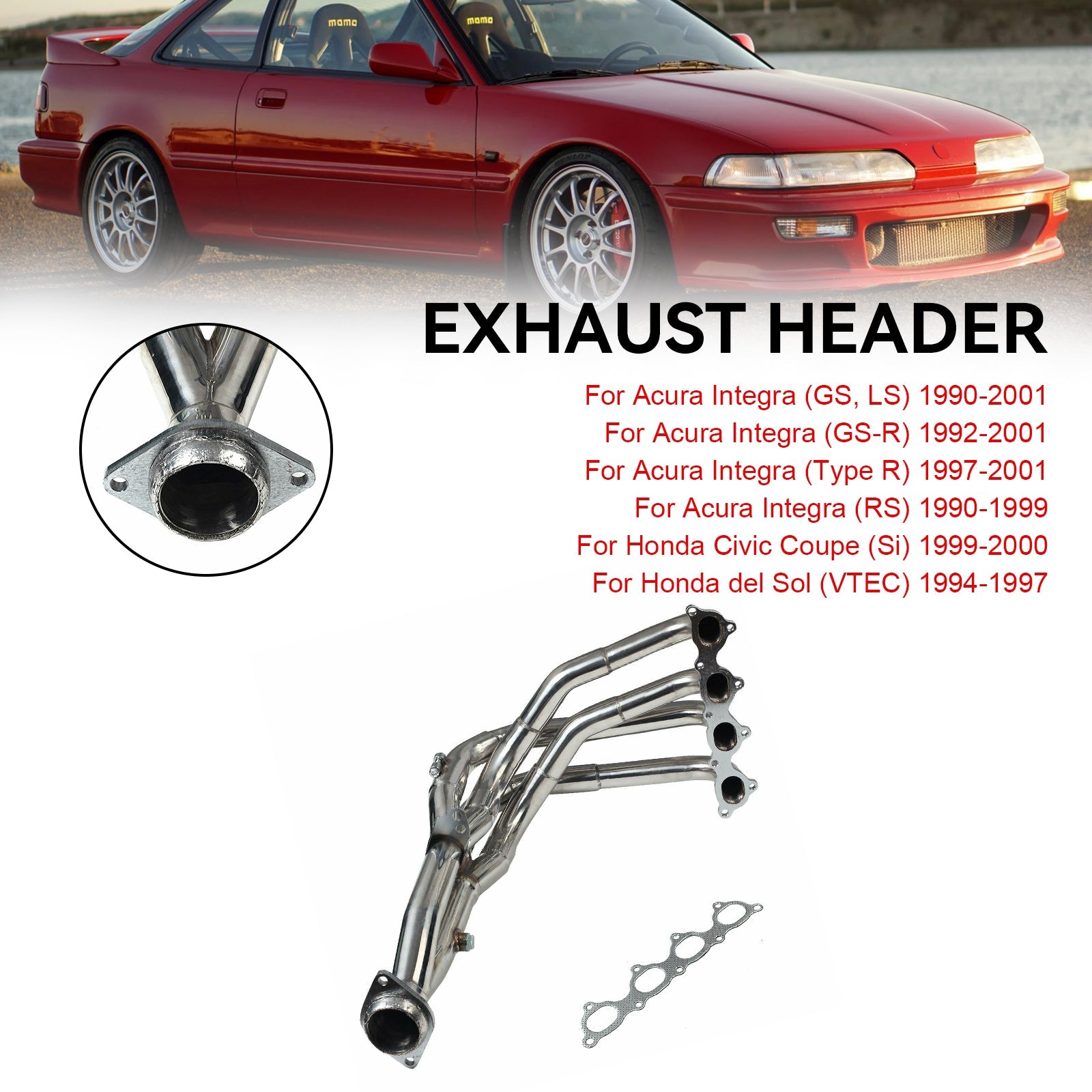 1992-2001 Acura Integra (GS-R) 412-05-1900 Stainless Steel Manifold Header