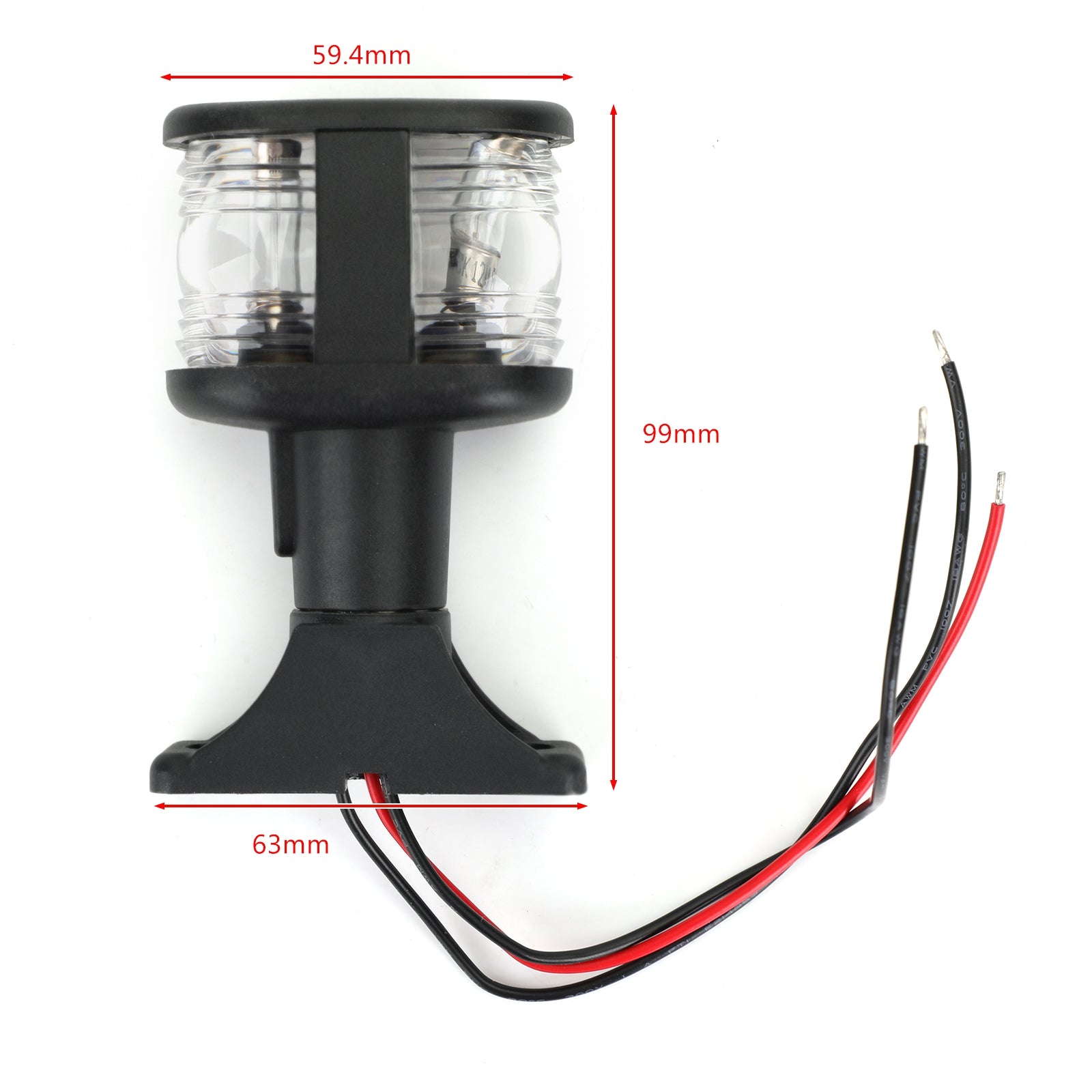 Marine Boat Pontoon Folding Down All Round Anchor 12V Signal Navigation Light