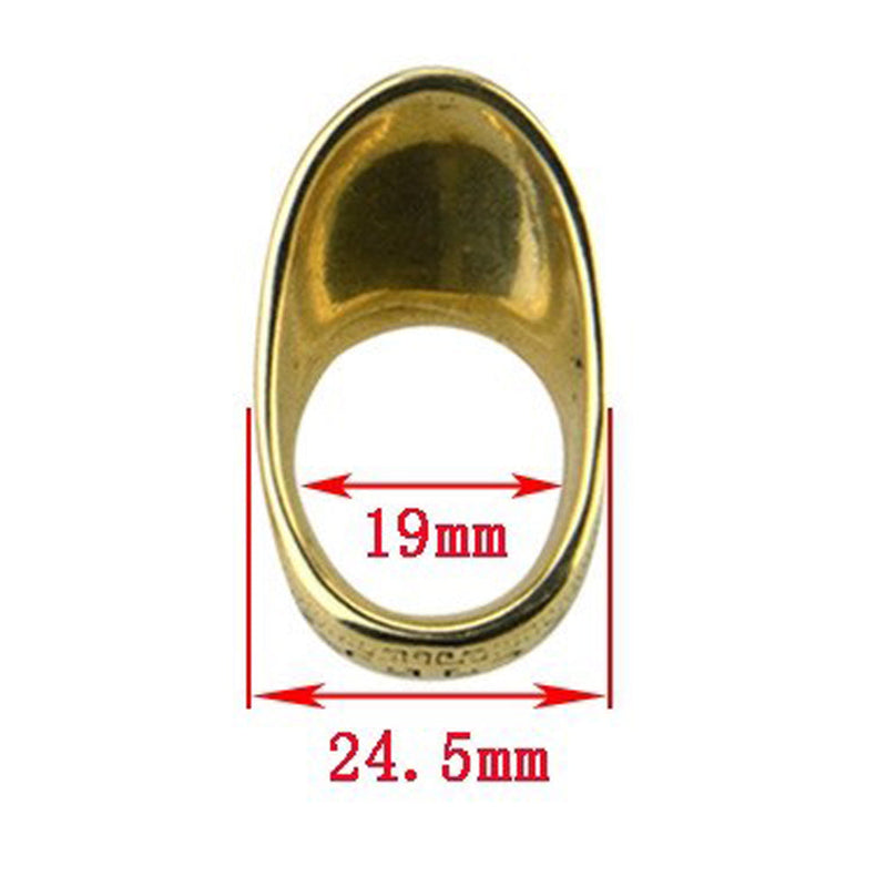 Tiro con arco 19mm cobre pulgar anillo protector de dedo equipo arco caza