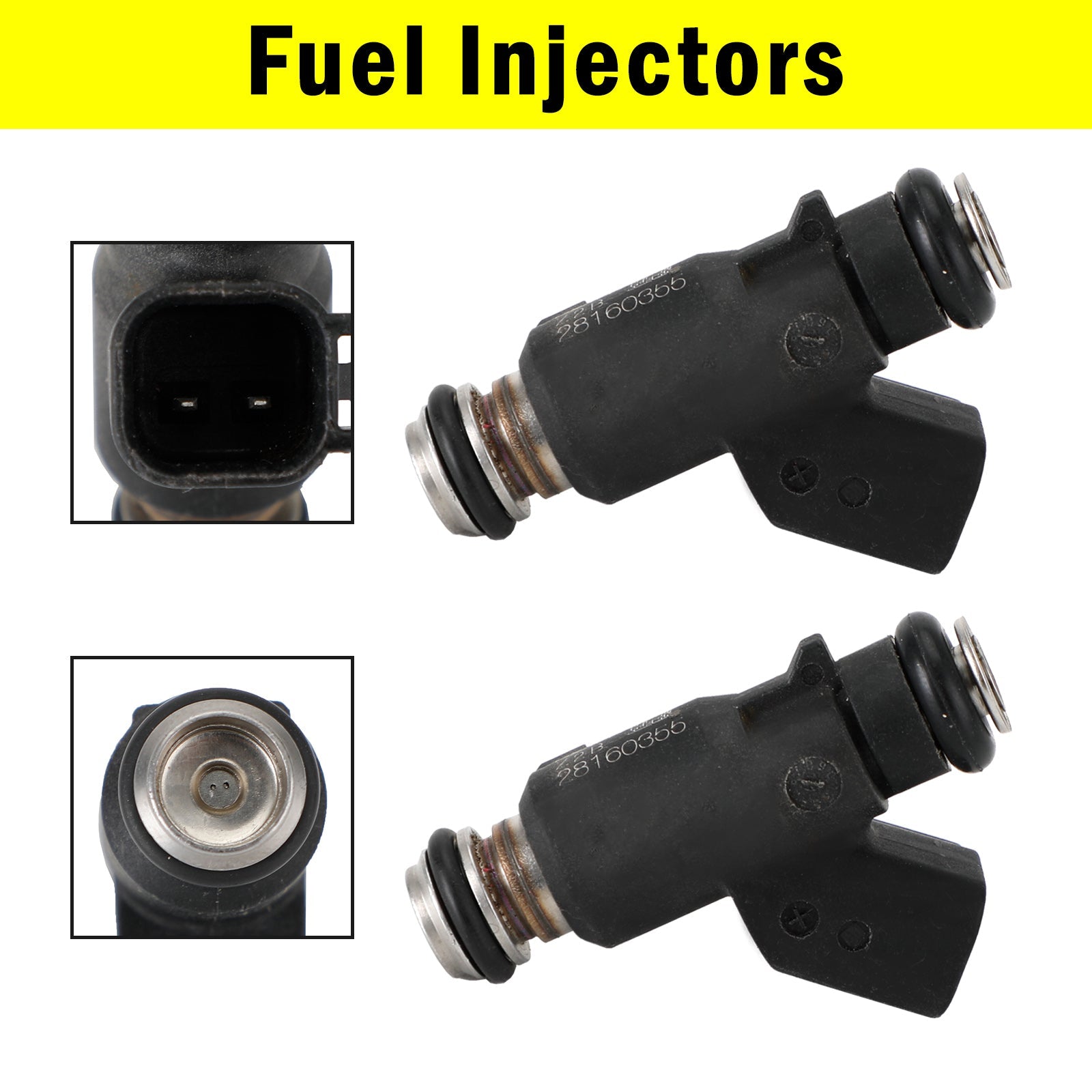 HiSun EFI UTV550 MSU500 HS500 Cowboy TSC 28160355 2PCS Fuel Injector 2 Hole