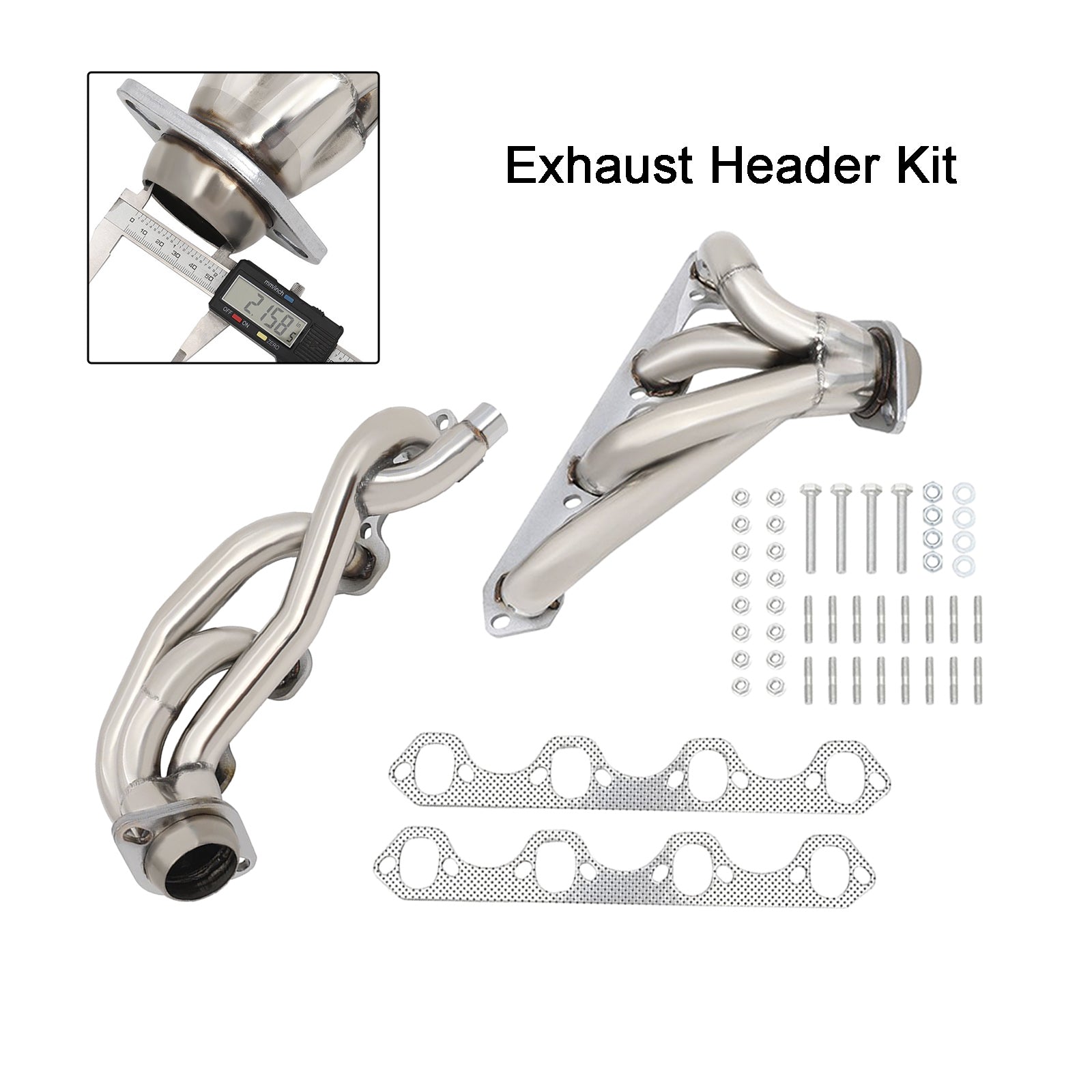 Ford F150/F250/Bronco 5.8L 1987-1996 T-304 Shorty Exhaust Headers Manifold