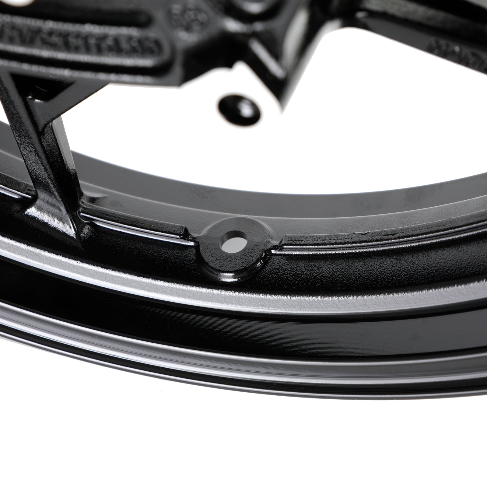 Glossy Black Front Wheel Rim For Kawasaki Z400 EX400 Ninja 400 ABS 2018-2022 Generic