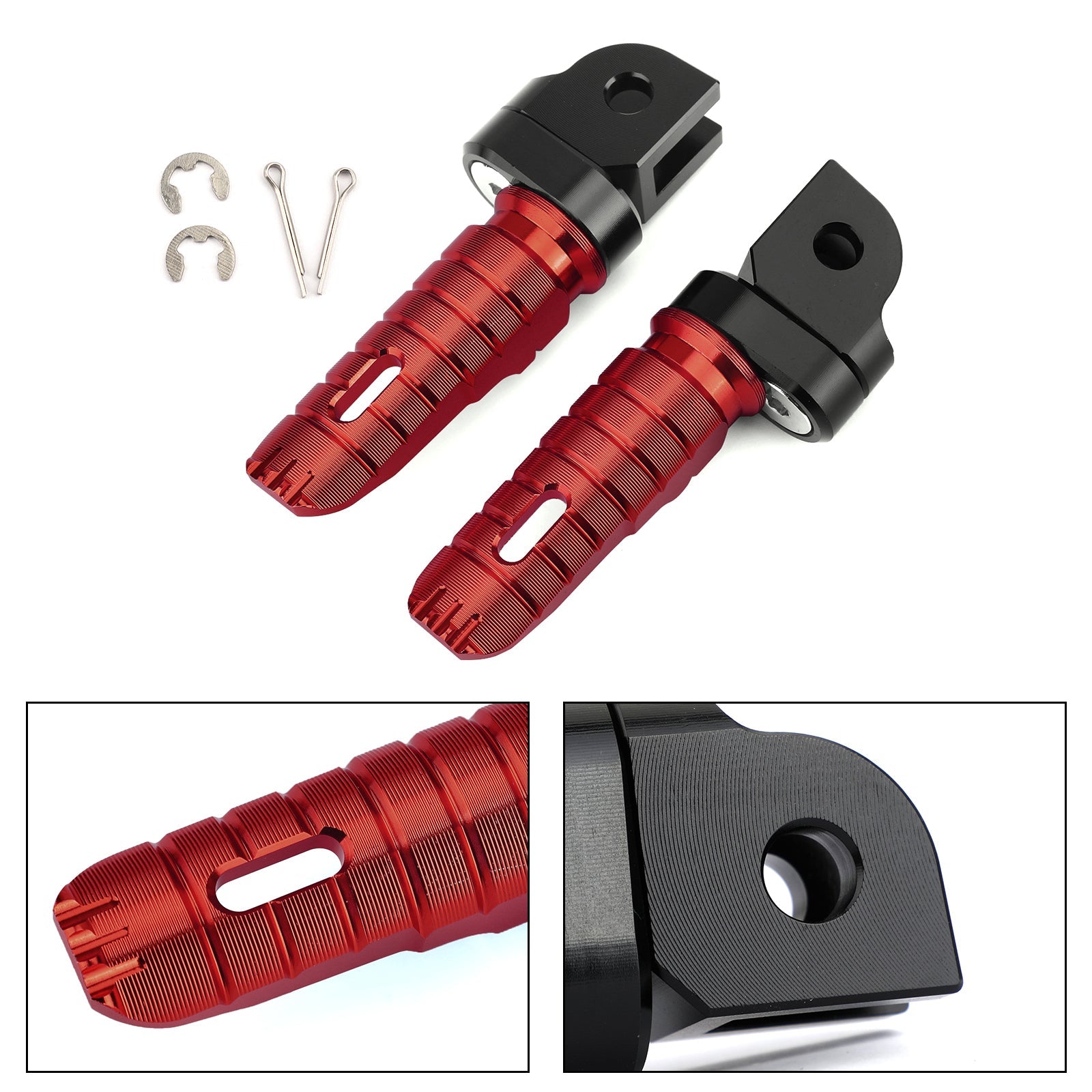 Front Footrests Foot Peg for HONDA CB125R CBR250RR CBR1000RR CB600F CB1100/RS/SX Generic