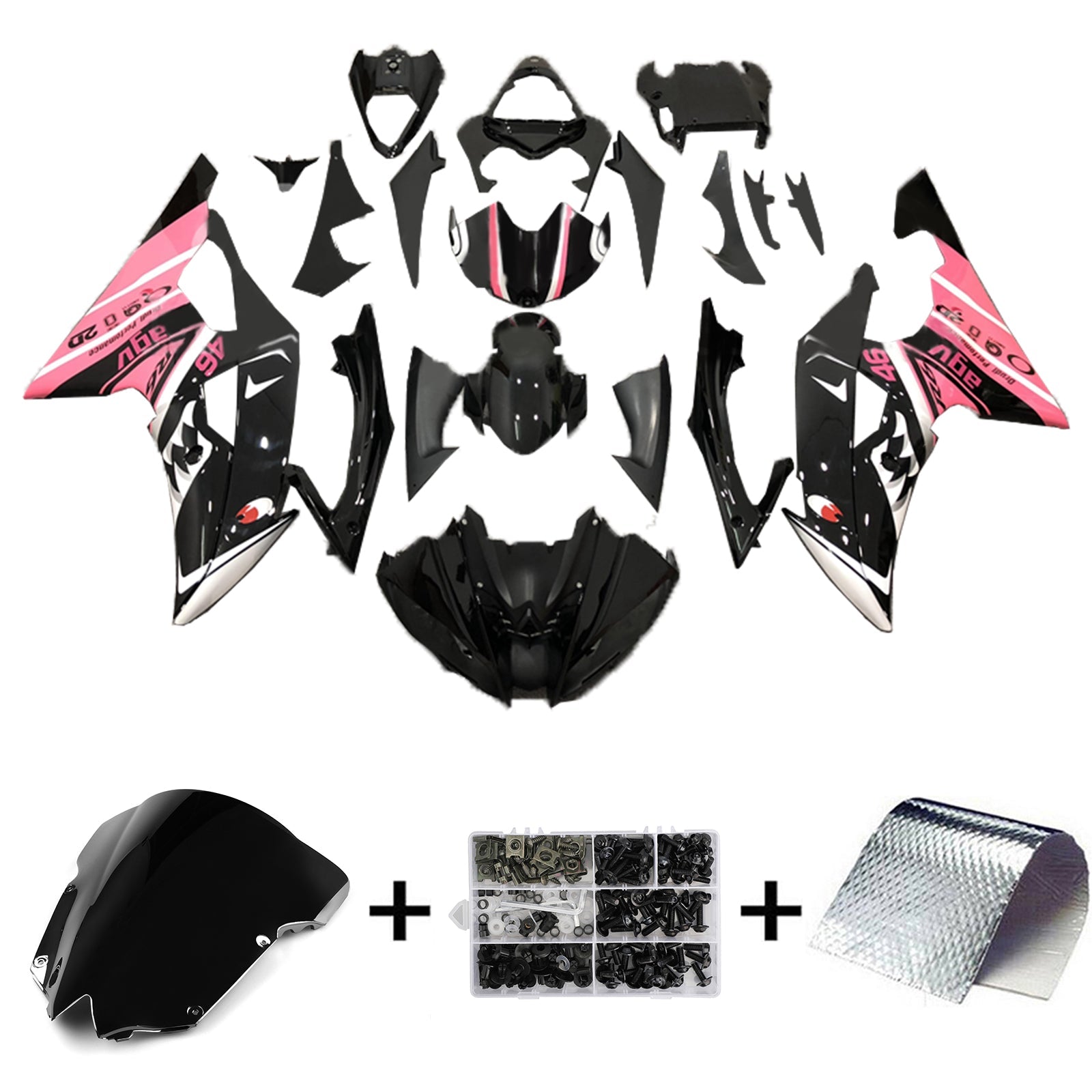 Yamaha YZF 600 R6 2008-2016 Fairing Kit Bodywork Plastic ABS