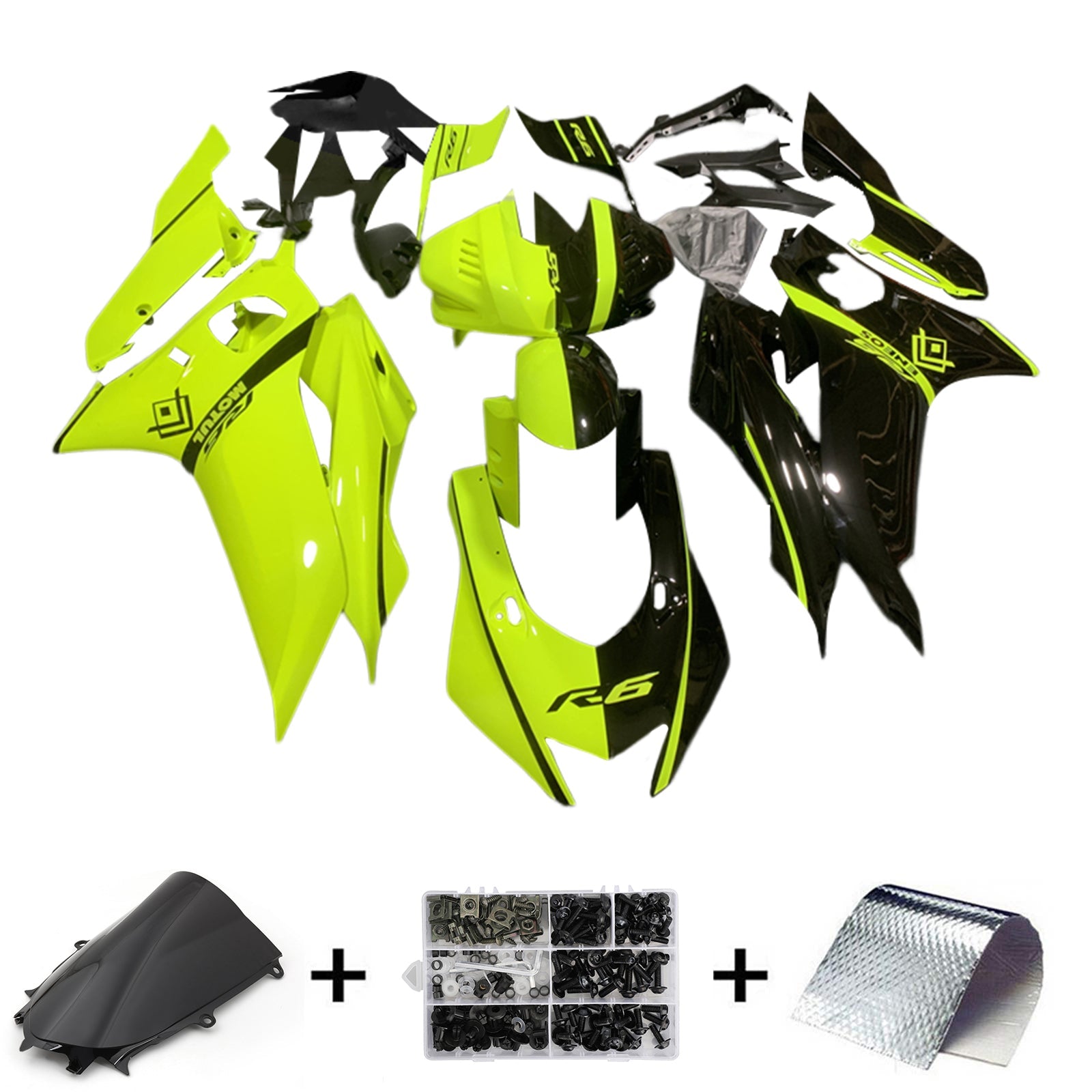 ياماها YZF-R6 2017-2023 Fairing Kit هيكل السيارة بلاستيك ABS