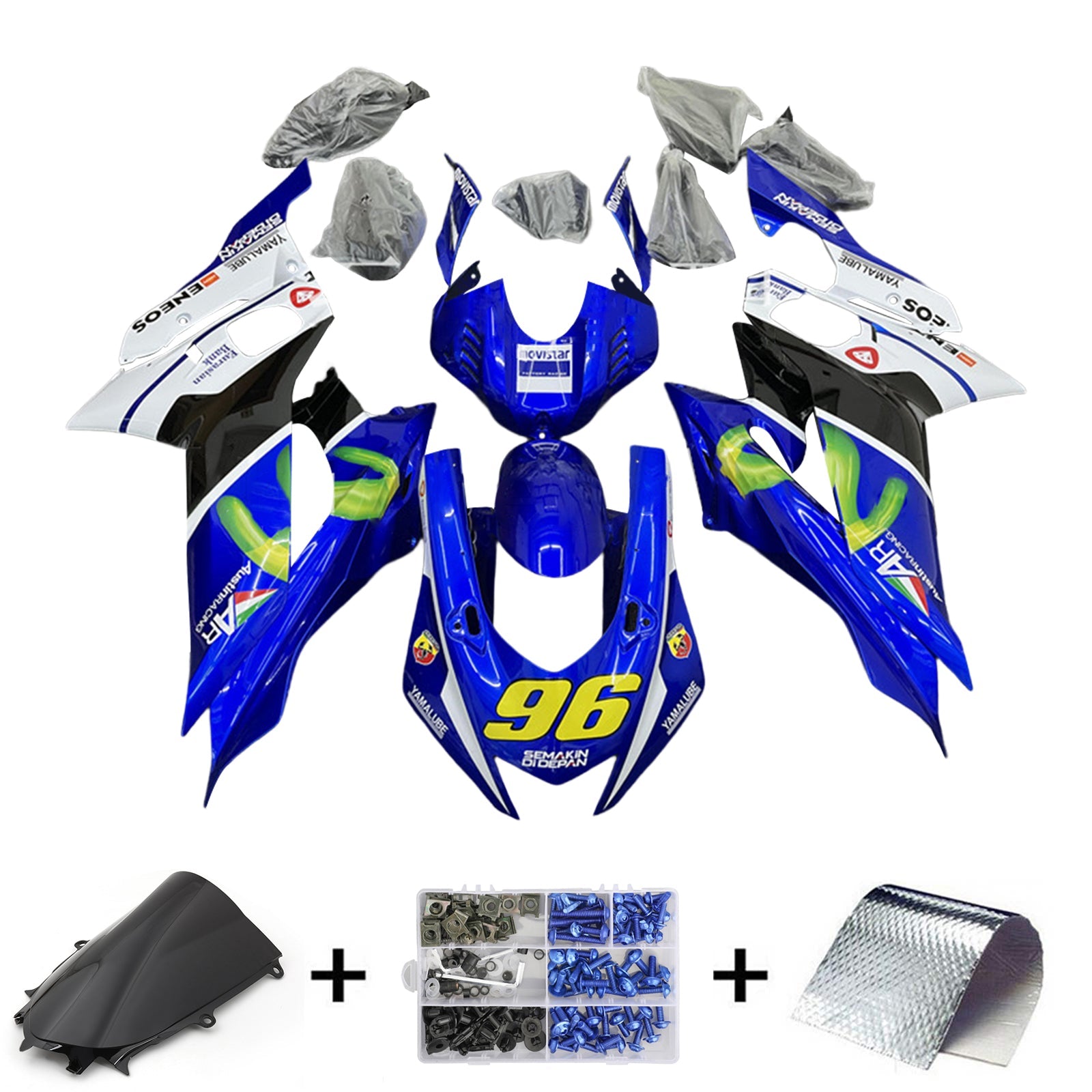 Yamaha YZF-R6 2017-2023 Fairing Kit Bodywork Plastic ABS