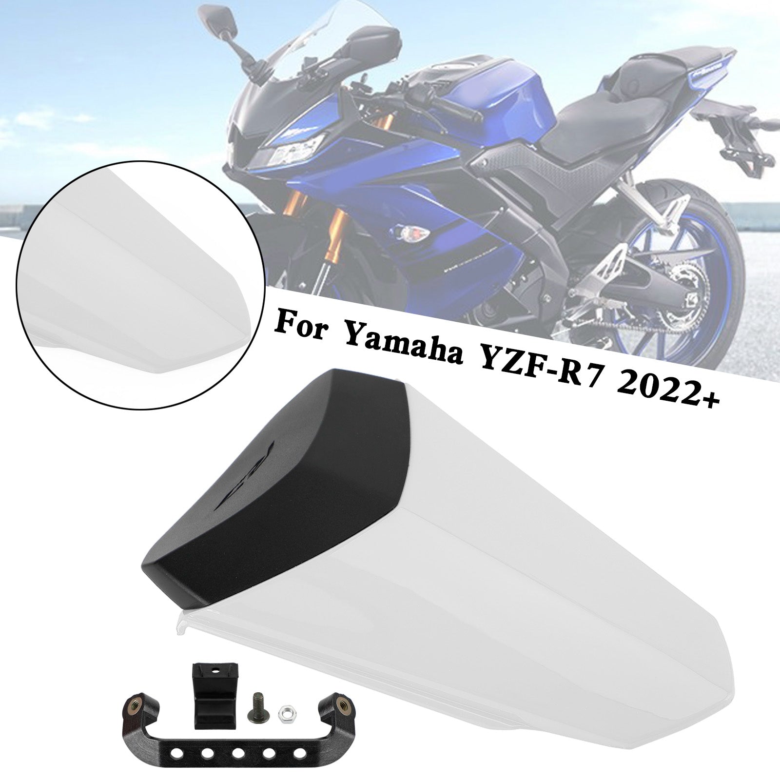 2022 2023 2024 YAMAHA YZF-R7 YZF R7 Tail Rear Seat Cover Fairing Cowl