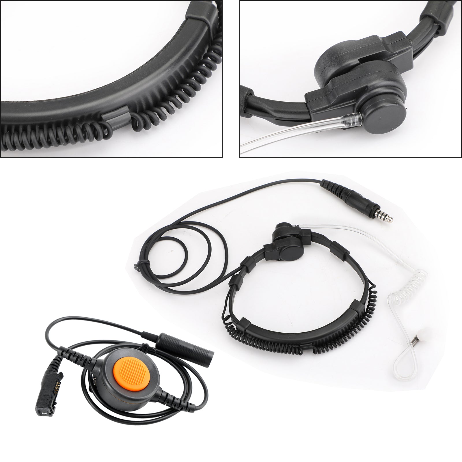 7.1mm Big Plug Tactical Throat Headset 6Pin U94 PTT For E8600/8608/8268 IMTP3100