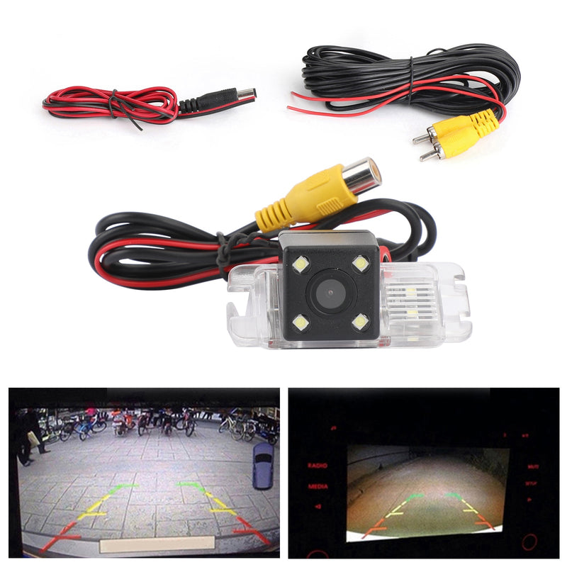 Car Rear View Camera 4LED Fit For FORD MONDEO/FIESTA/FOCUS HATCHBACK/S-Max