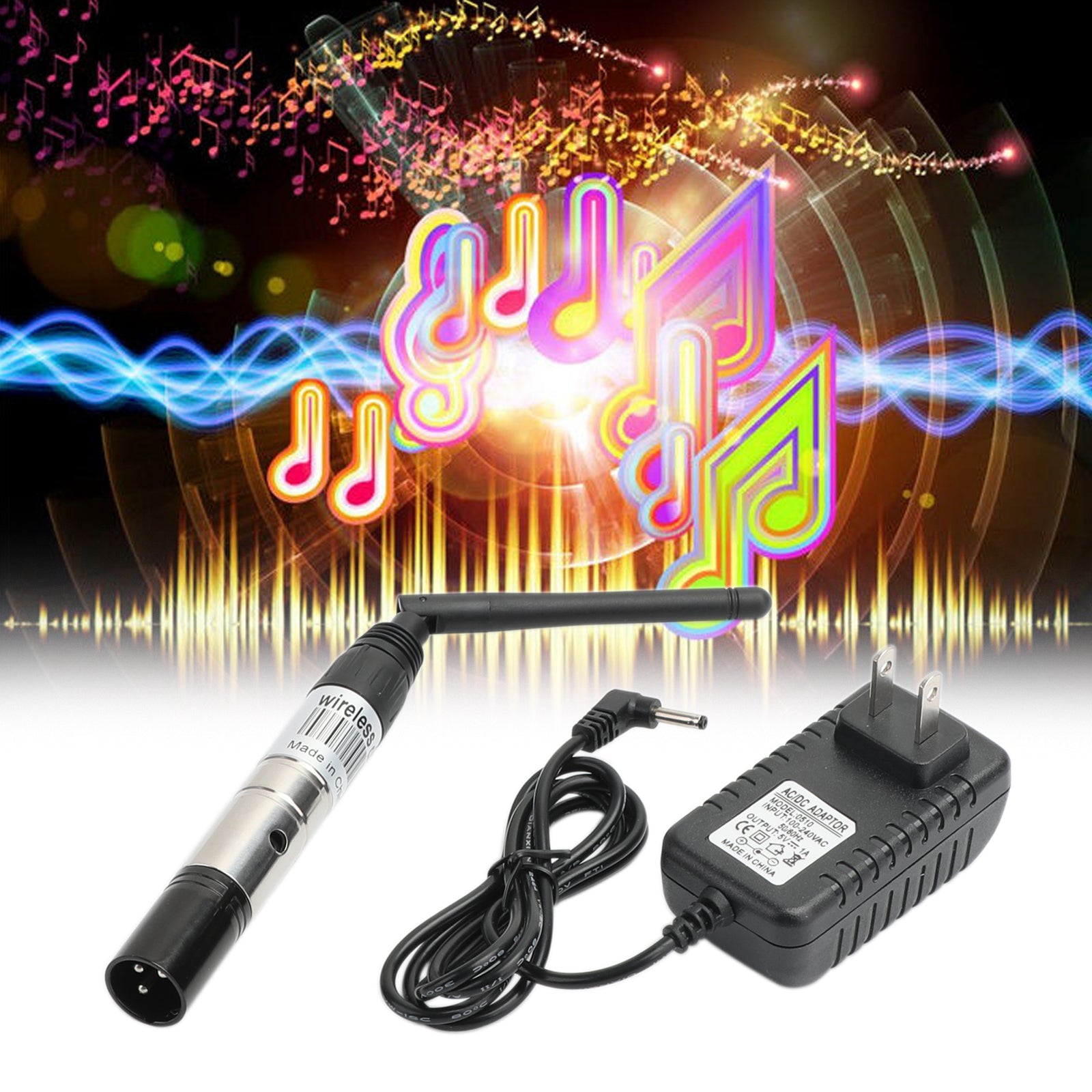 DMX512 Wireless Transmitter Receiver DMX Controller 2.4G Stage Lighting US