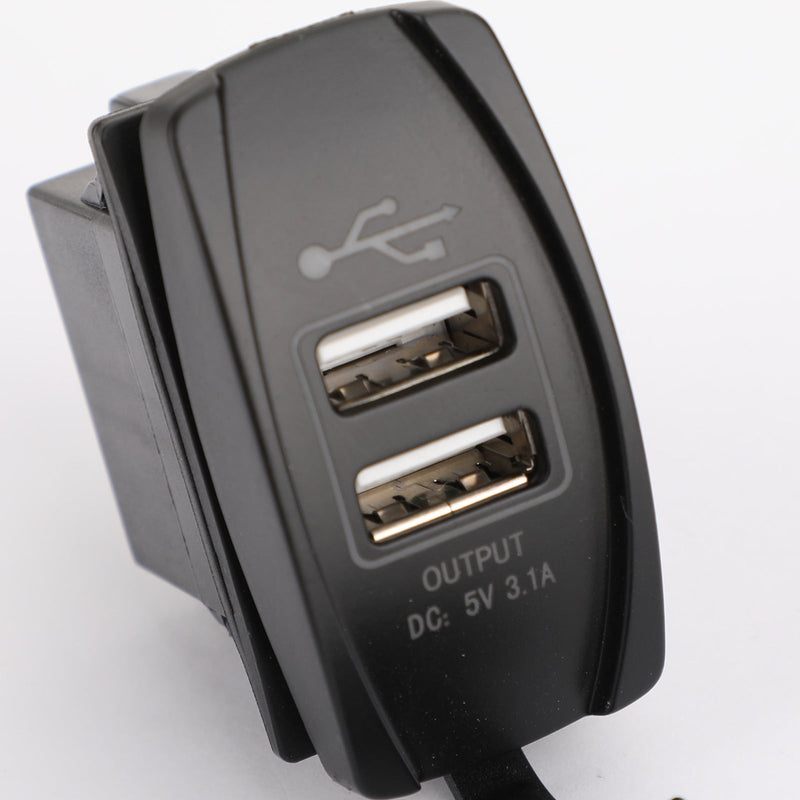 شاحن مقبس USB مزدوج لـ UTV Can Am Polaris RZR Ranger 900 1000 XP 750 Generic