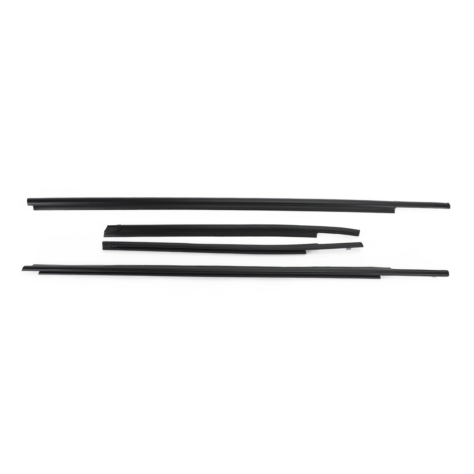 4x moldura de cinturón de sellado de burlete para ventana de coche para Toyota Tundra Double Cab 07-20 genérico