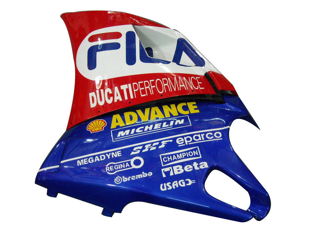 Fairings for 1996-2002 Ducati 996 Red White Blue Fila  Generic