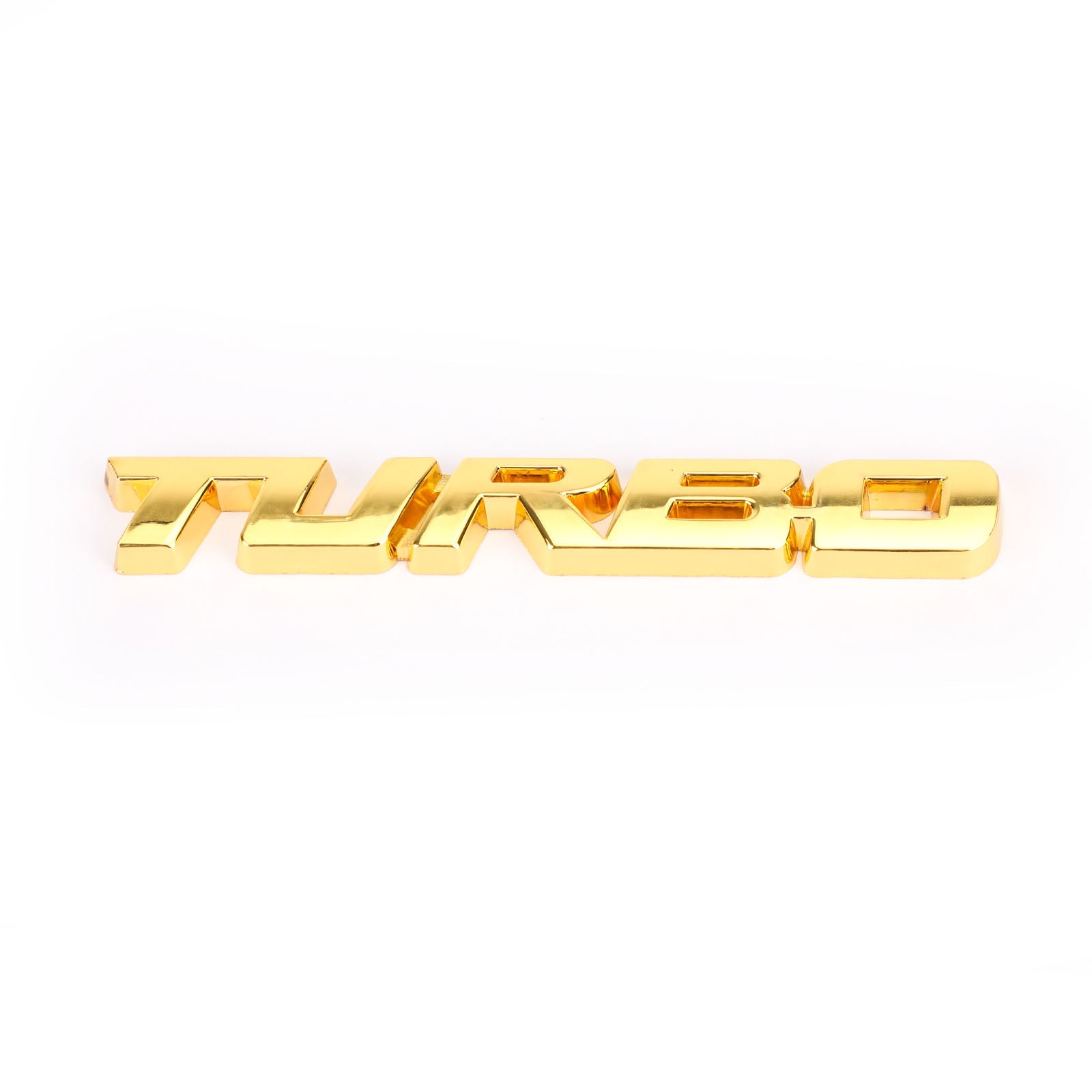 Metal 3D Turbo Logo Car Emblem Badge Sticker Trunk Bumper Decal Silver Generic