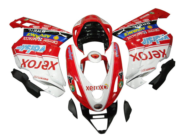 Carenados para Ducati 999 2003-2004 rojo y blanco Xerox genérico
