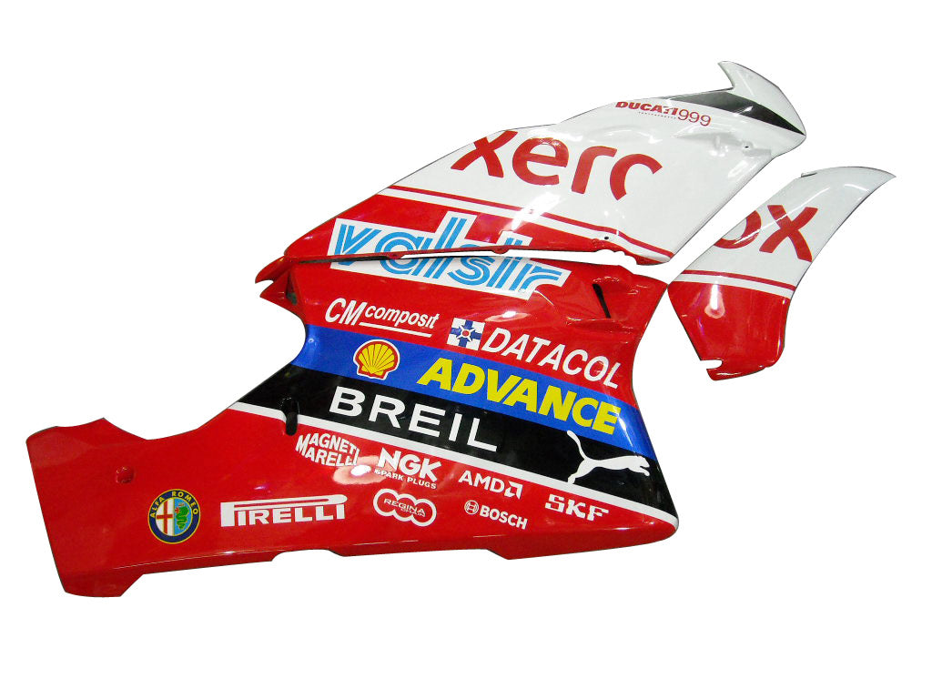 Fairings for 2003-2004 Ducati 999 Red & White Xerox  Generic